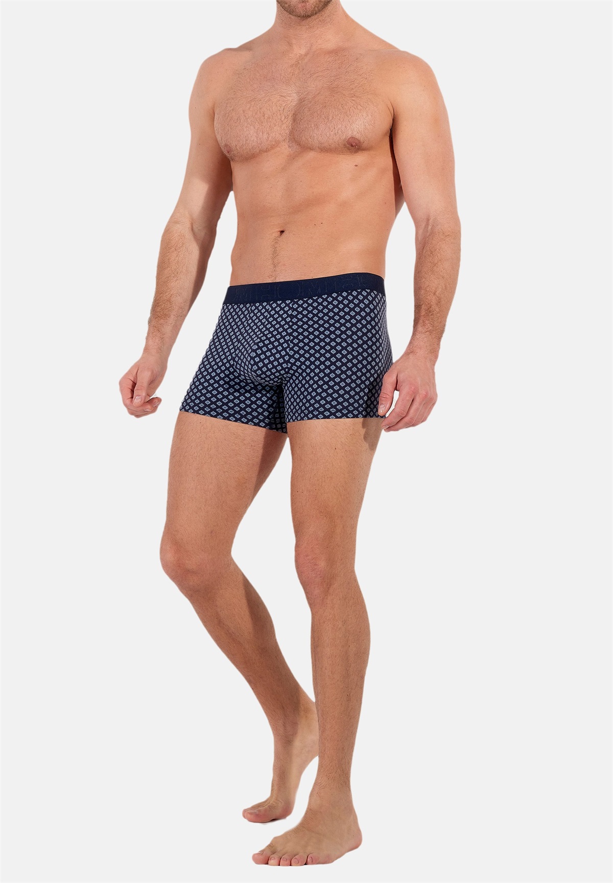HOM 3ER PACK JOHN RETRO SHORT - Boxer Briefs - navy print/blau