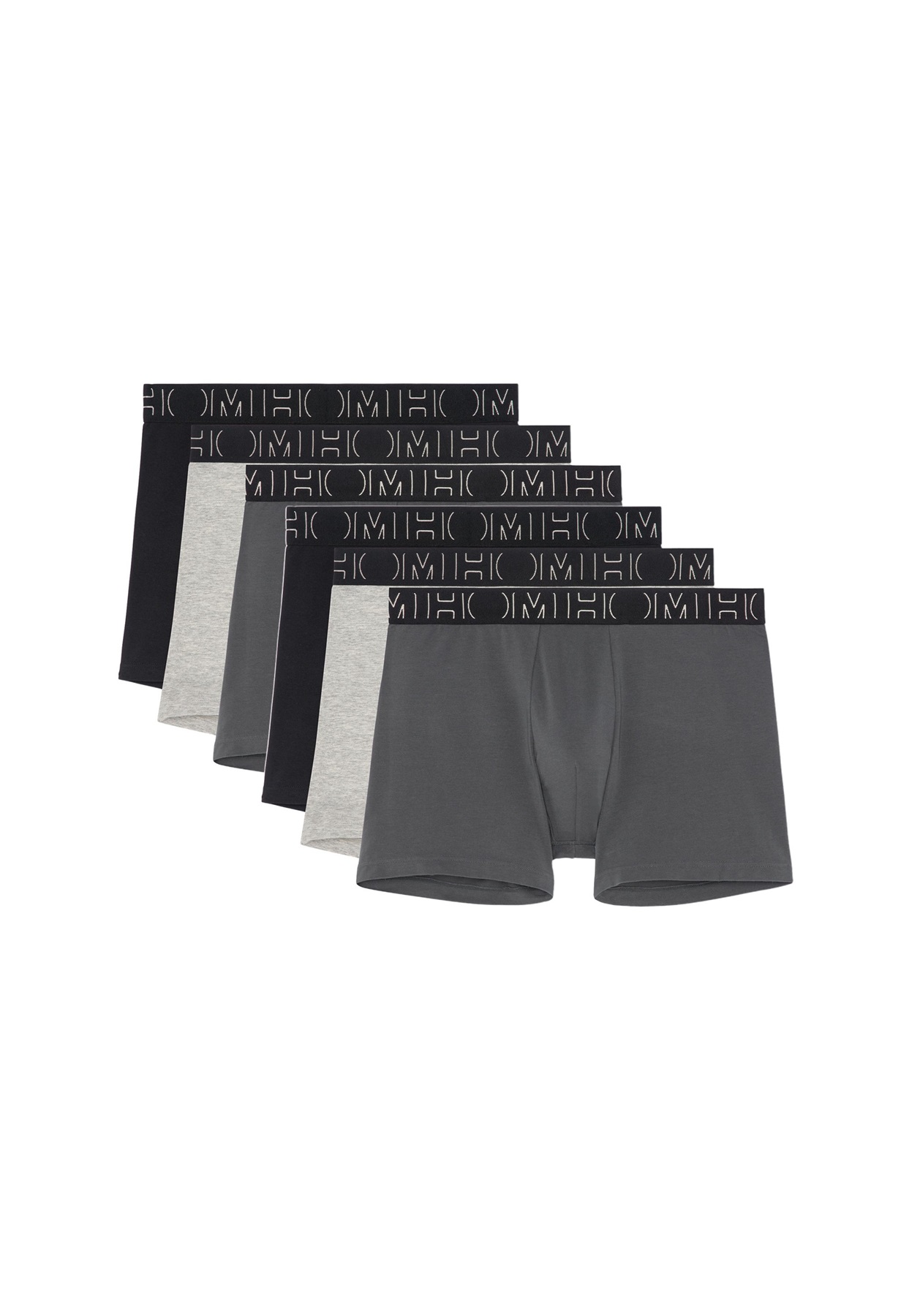 HOM 6ER PACK - Boxer Briefs - black grey/schwarz