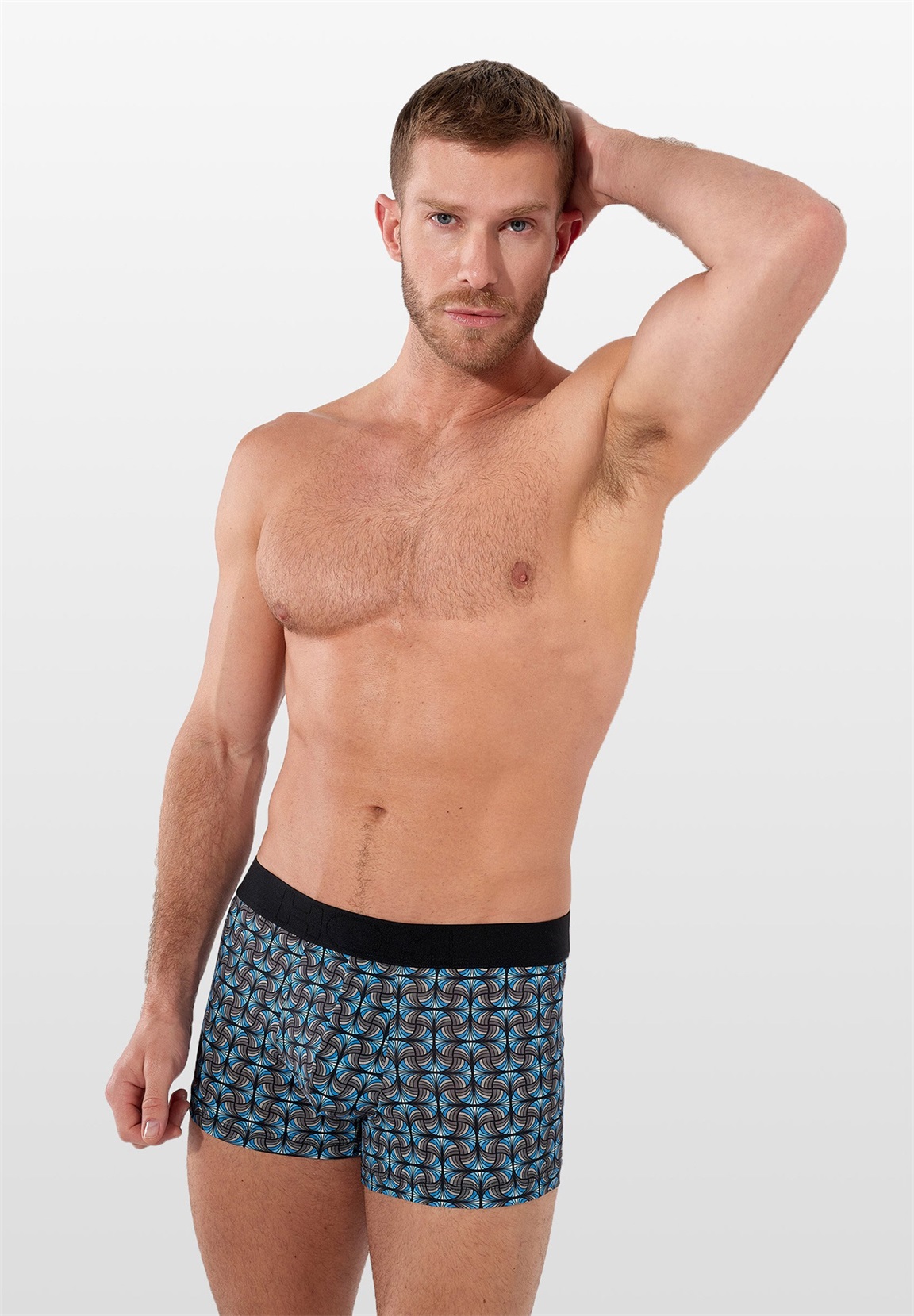 HOM RETRO - Boxer Briefs - dark grey print/dunkelgrau