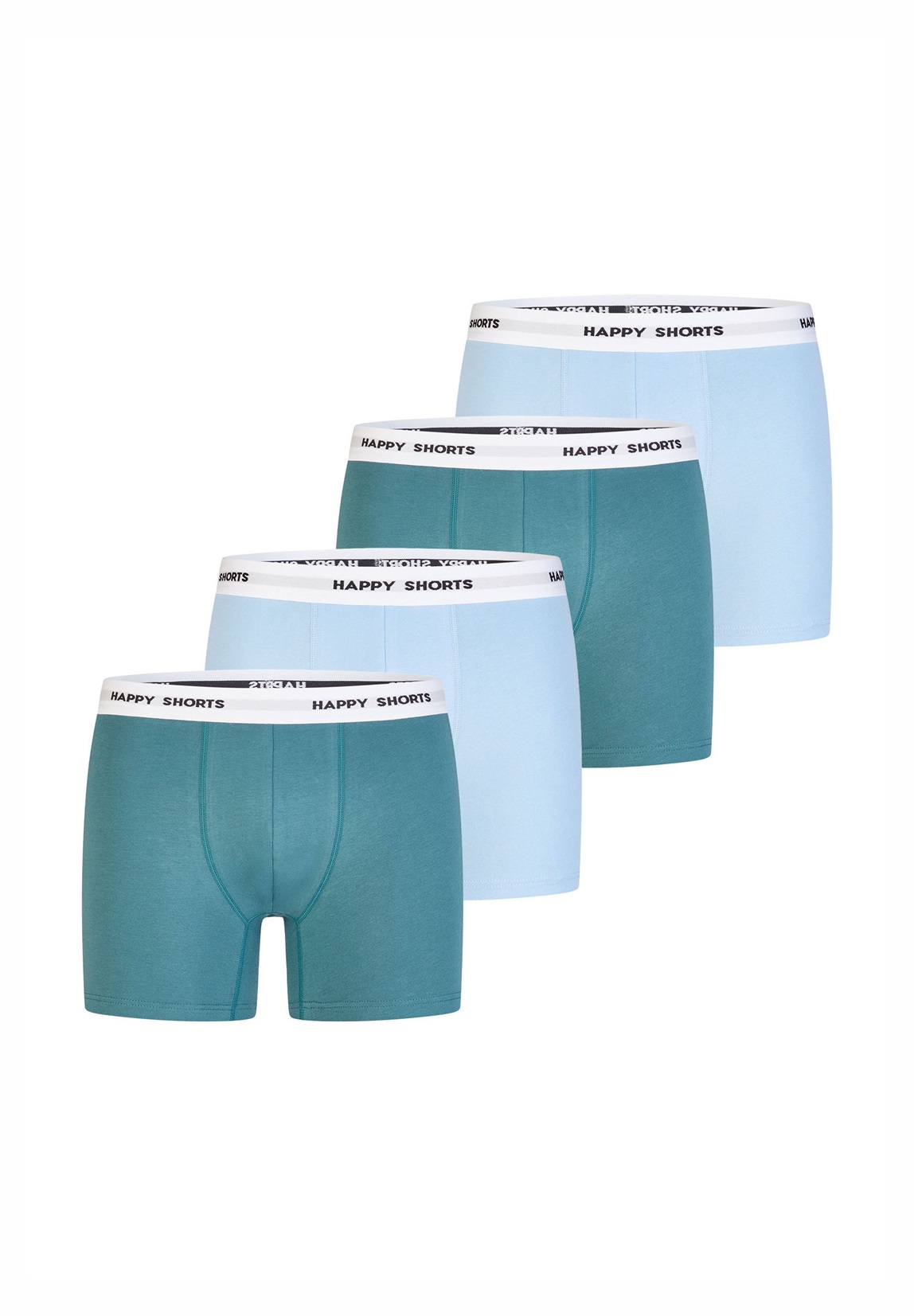 Happy Shorts 4-PACK - Boxer Briefs - türkis/blau/hellblau
