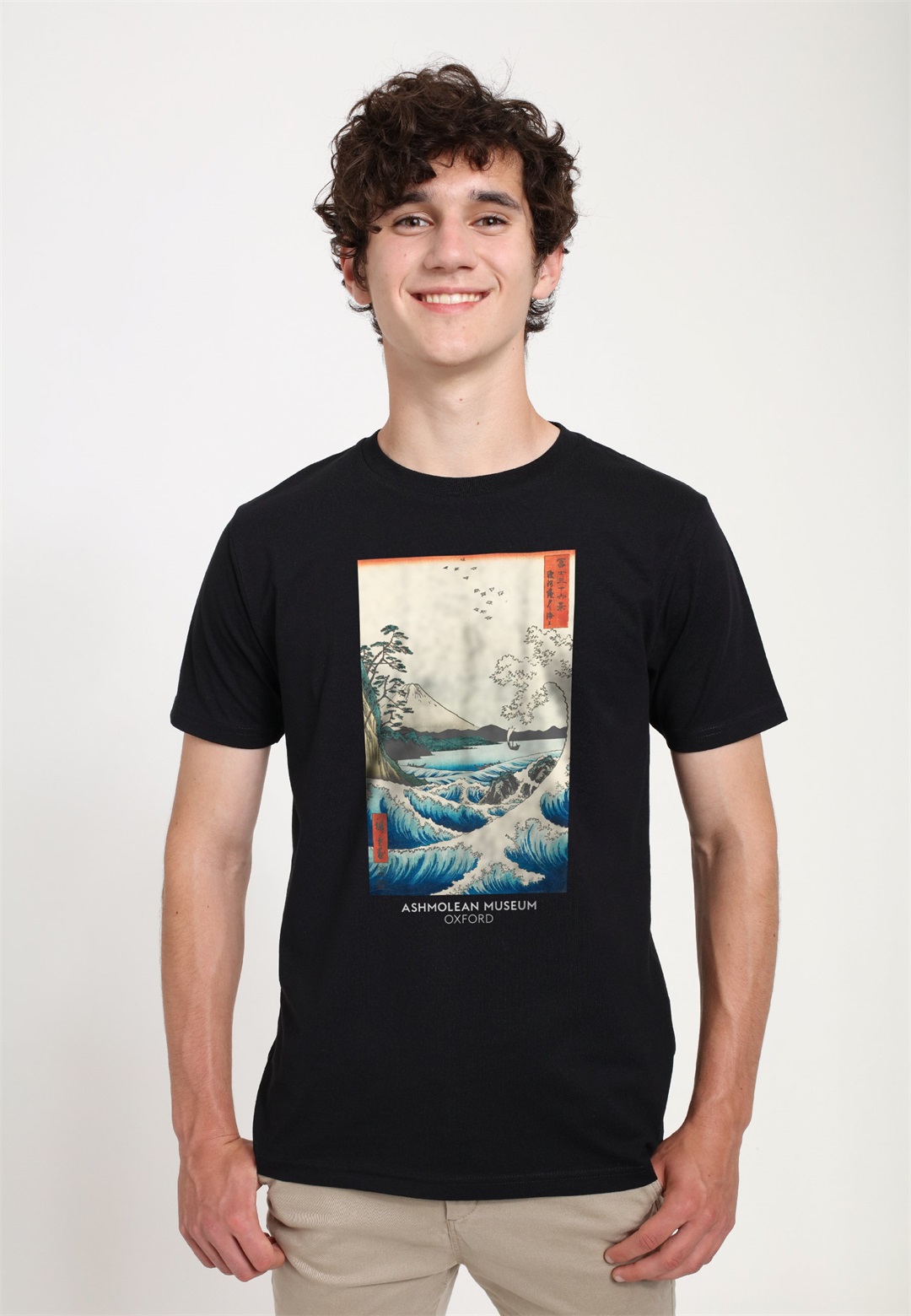 Henry Tiger ASHMOLEAN HIROSHIGE SEA GRAPHIC - T-Shirt print - black/schwarz
