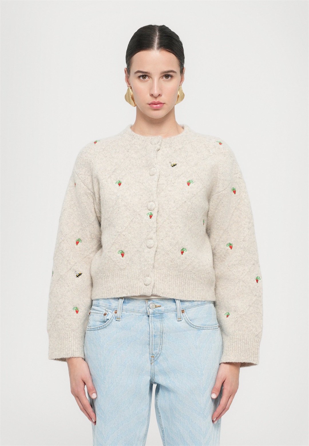 Helmstedt MAJA - Strickjacke - winter white/offwhite