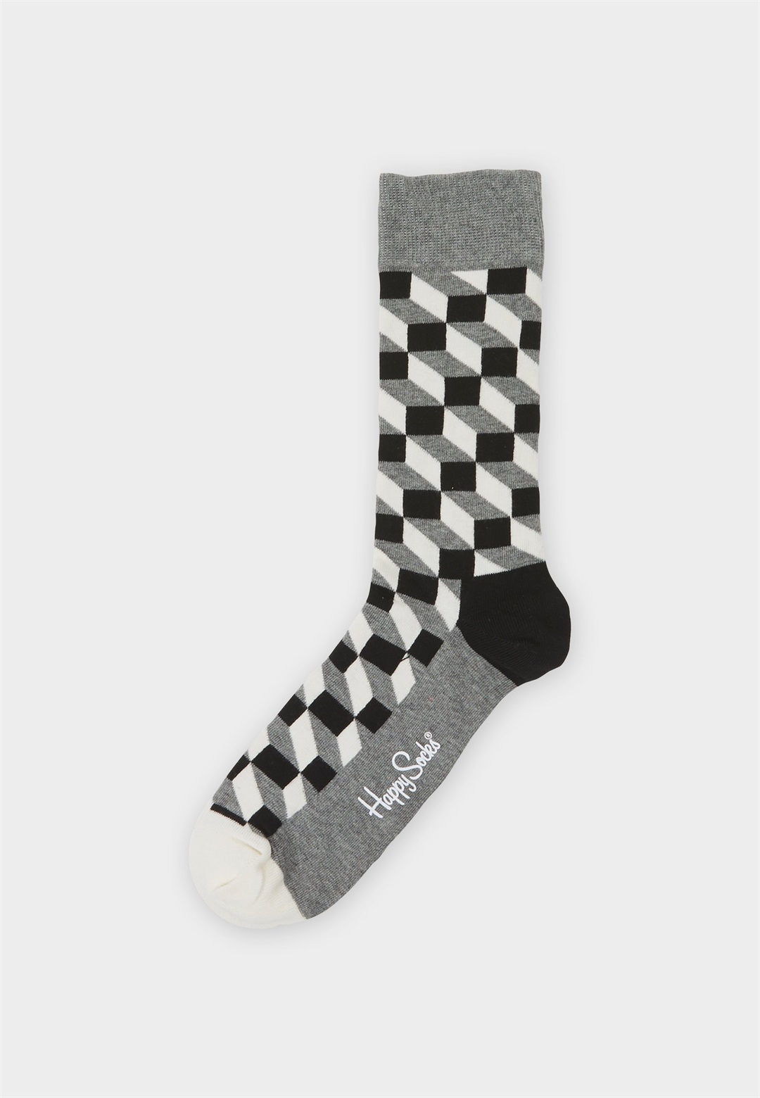 Happy Socks FILLED OPTIC SOCK UNISEX - Socken - black multi/mehrfarbig