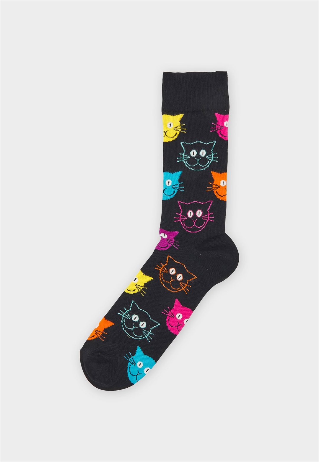 Happy Socks CAT SOCK UNISEX - Socken - black multi/mehrfarbig