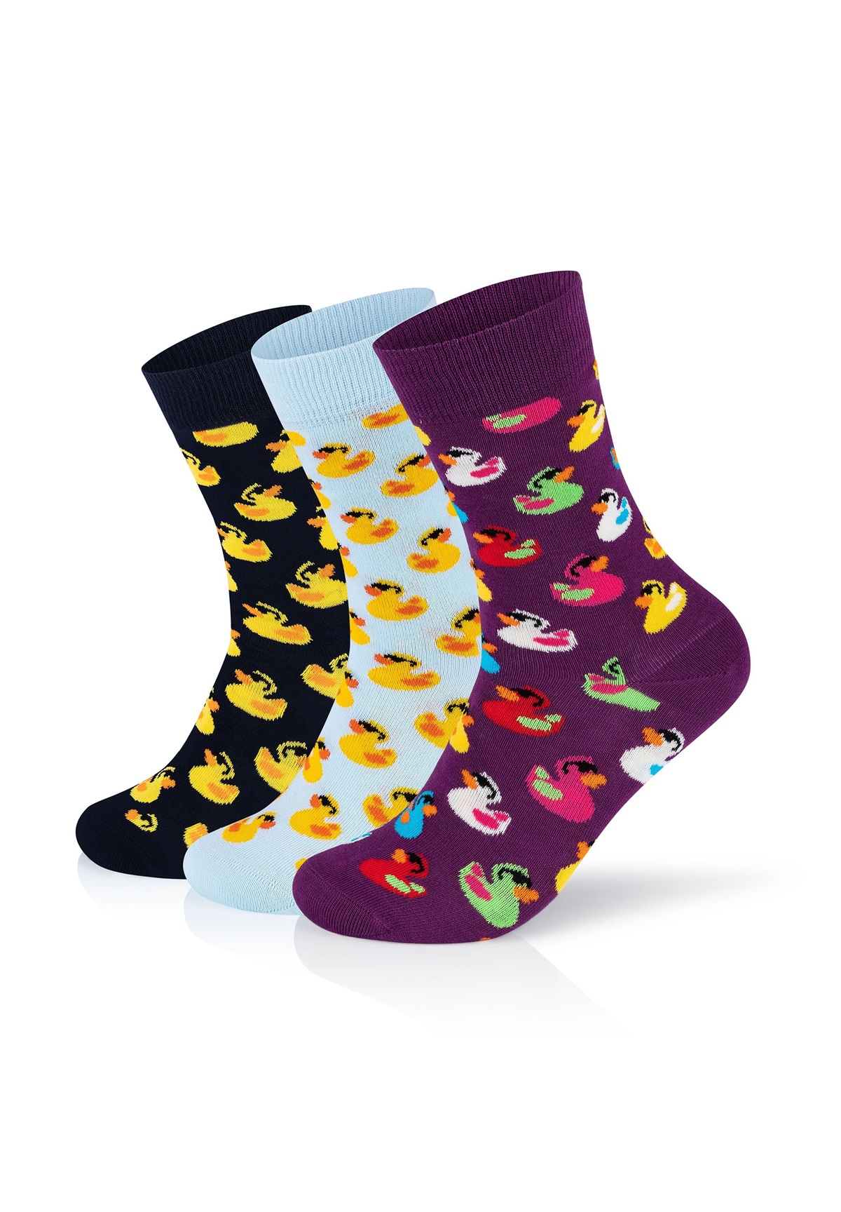 Happy Socks 3 PACK RUBBER DUCK - Socken - multi coloured/mehrfarbig