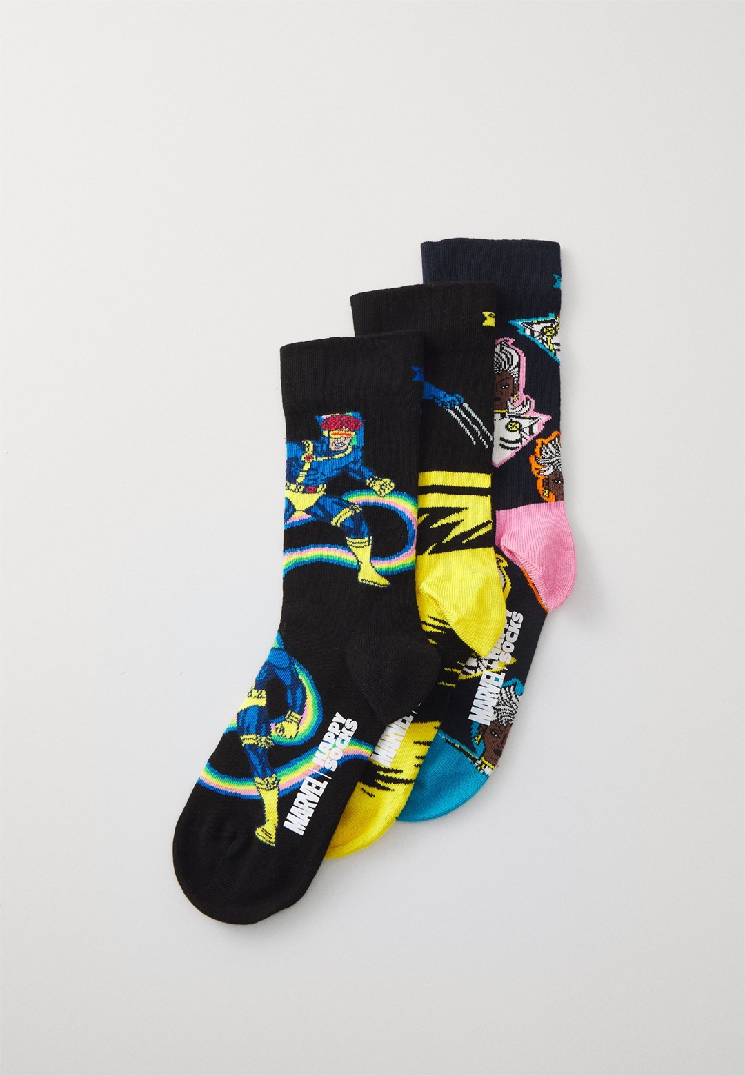 Happy Socks MARVEL™ GIFT SET UNISEX 3 PACK - Socken - yellow/gelb