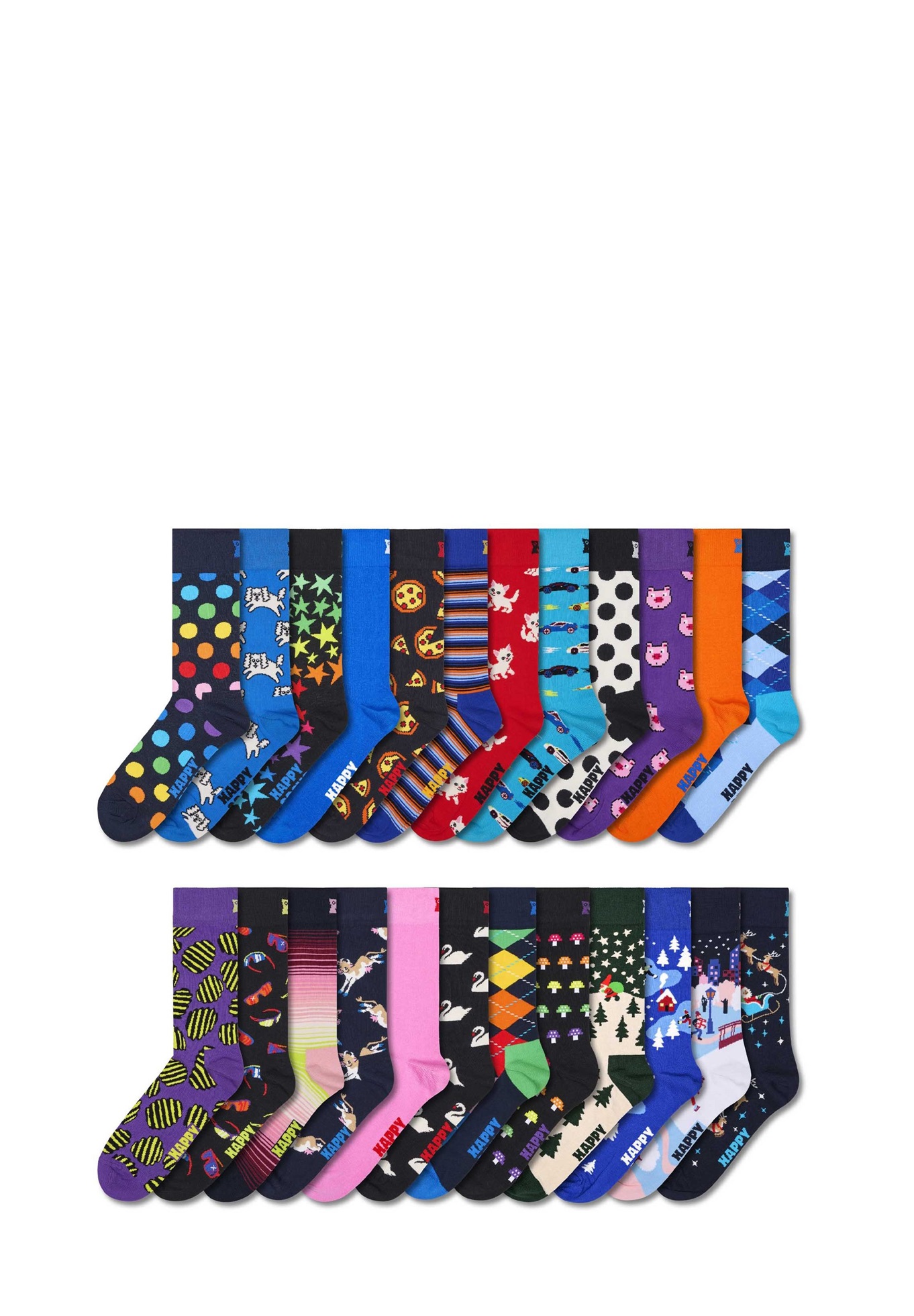 Happy Socks 24-PACK ADVENT CALENDAR GIFT - Socken - navy/mehrfarbig
