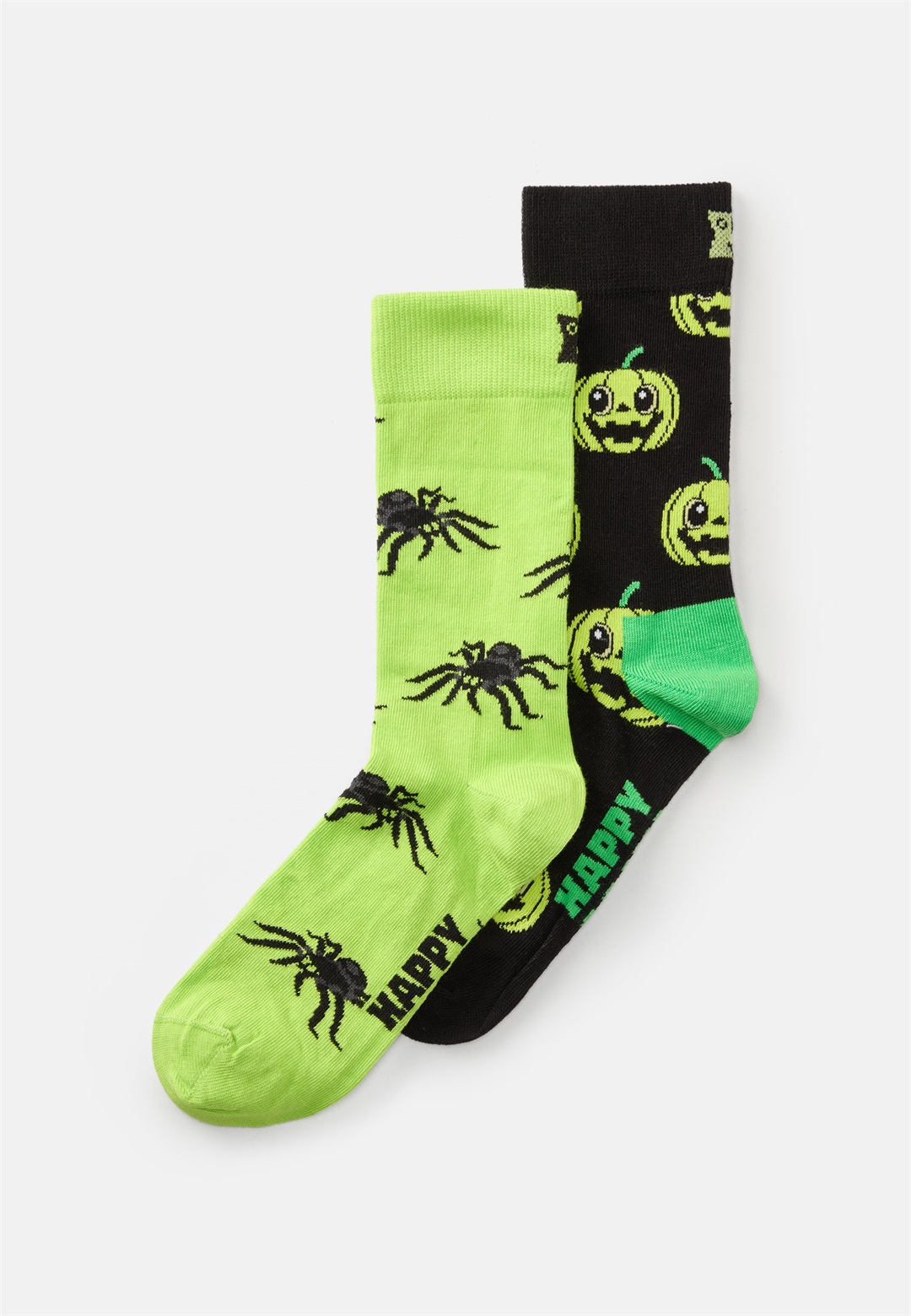 Happy Socks PUMPKIN SPIDER SOCKS UNISEX 2 PACK - Socken - green/grün