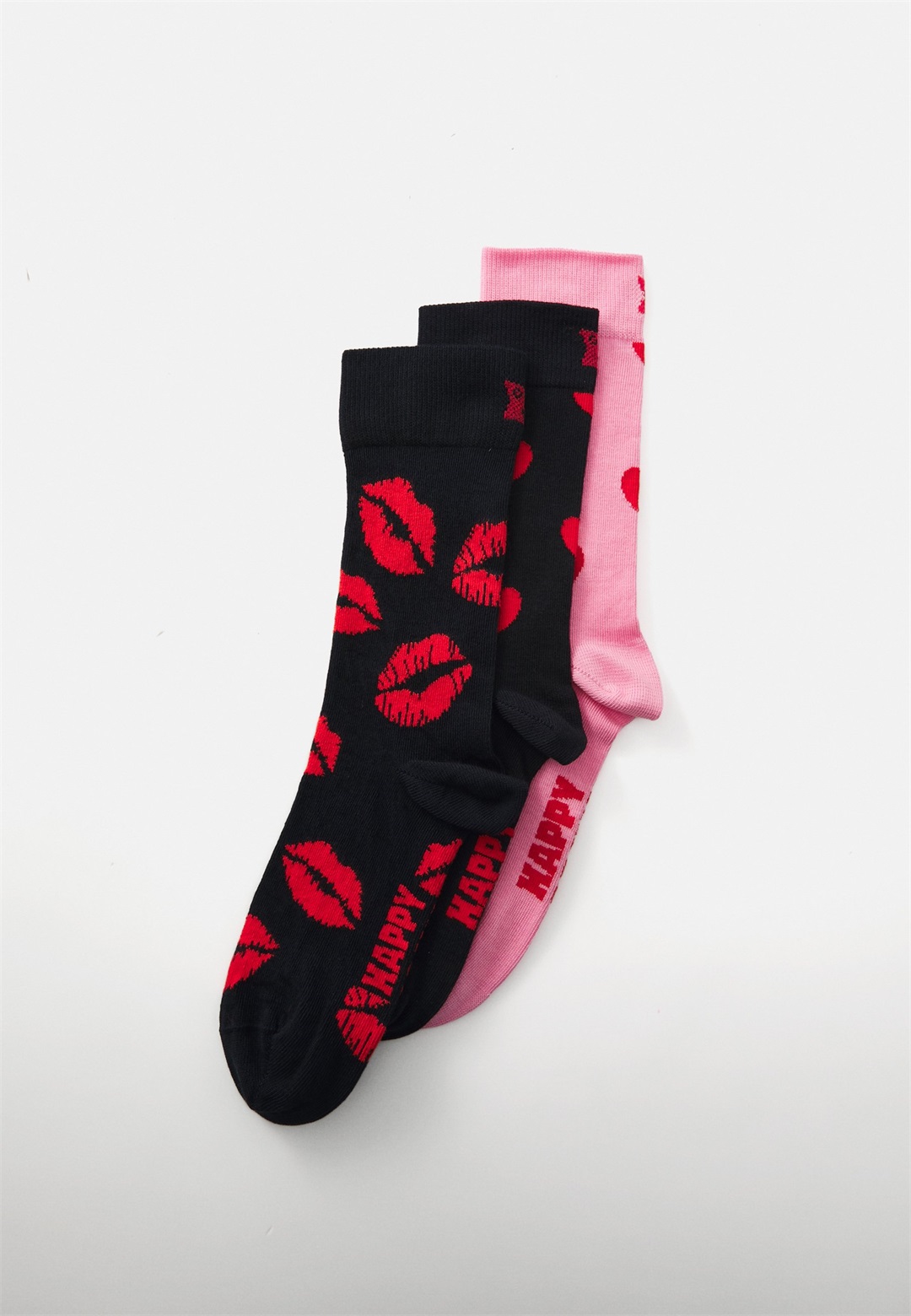Happy Socks KISSES & HEART UNISEX 3 PACK - Socken - multi/mehrfarbig