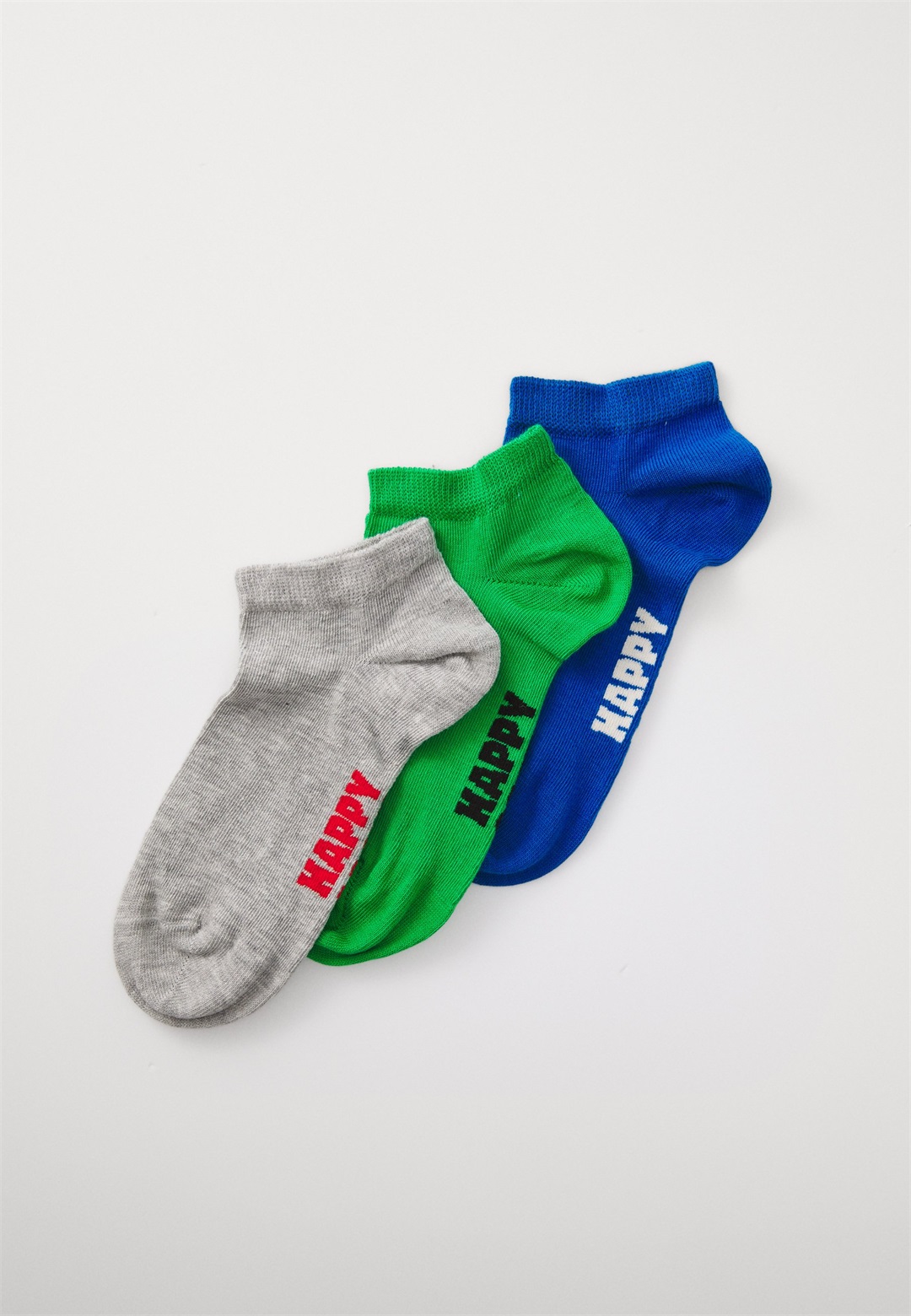 Happy Socks SOLID LOW SOCKS UNISEX 3 PACK - Socken - grey/grau