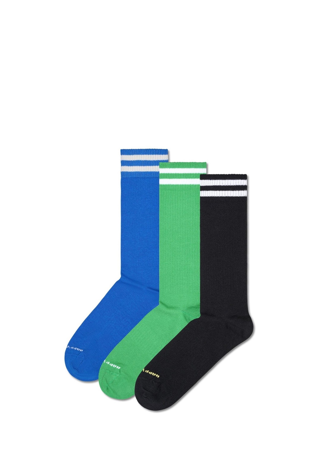 Happy Socks 3-PACK SOLID SNEAKER - Socken - blue/blau