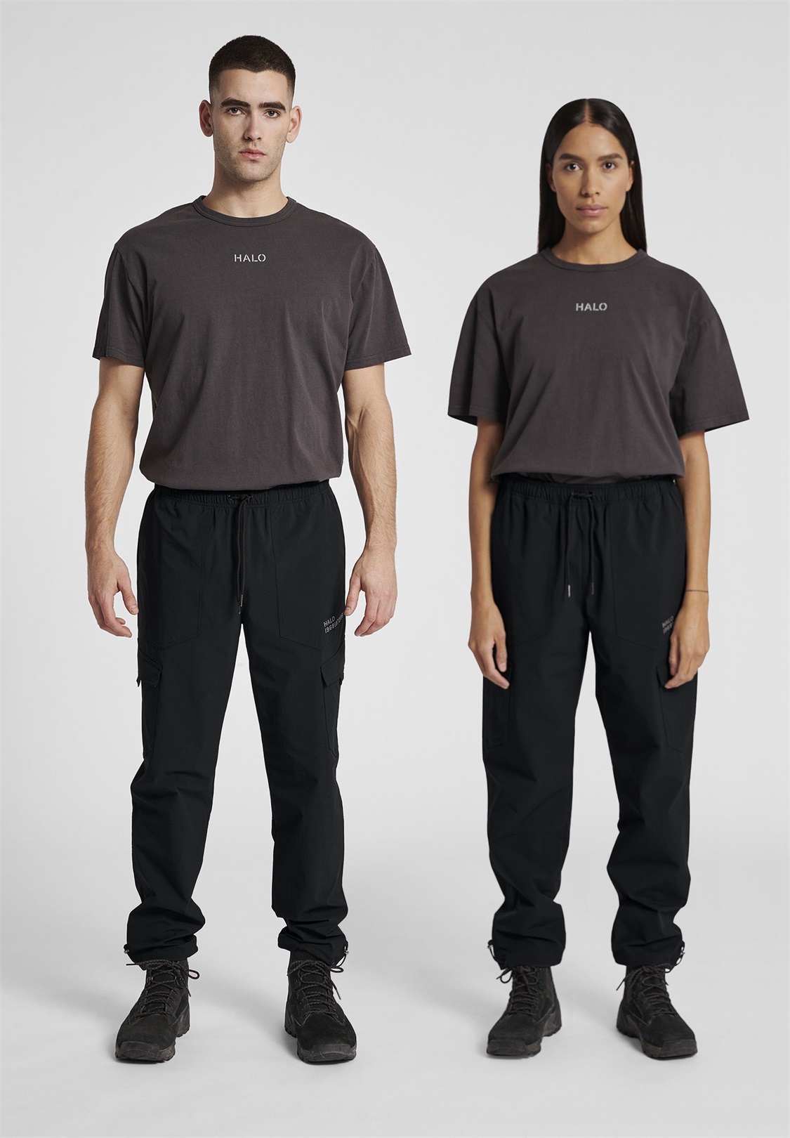 HALO TRAIL - Cargohose - black/schwarz