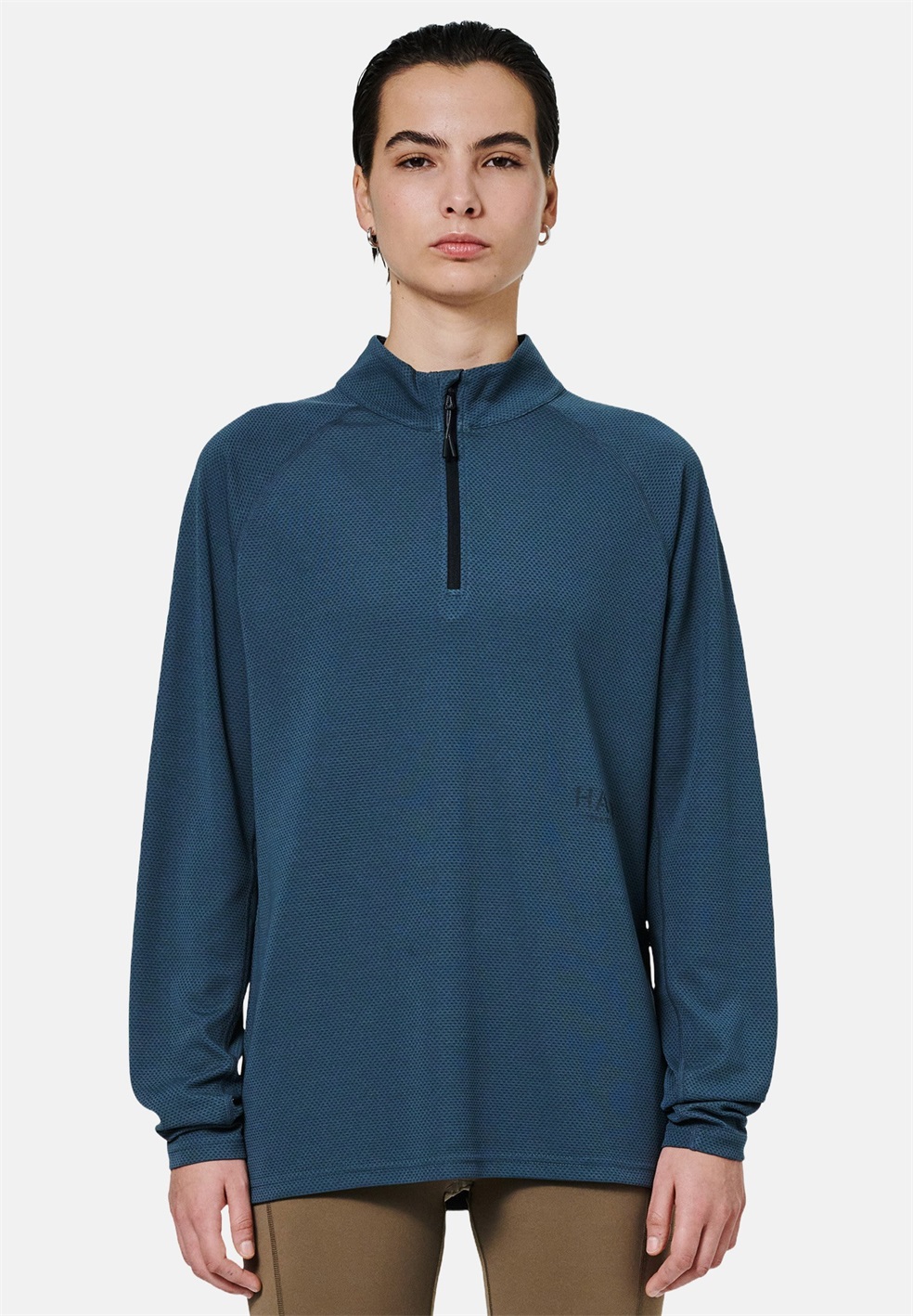 HALO HALF ZIP - Langarmshirt - dark slate/blaugrau