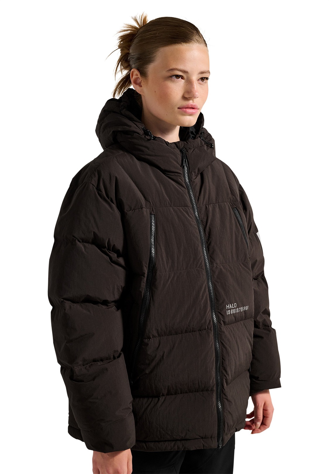 HALO MAVERICK - Daunenjacke - chocolate torte/braun meliert