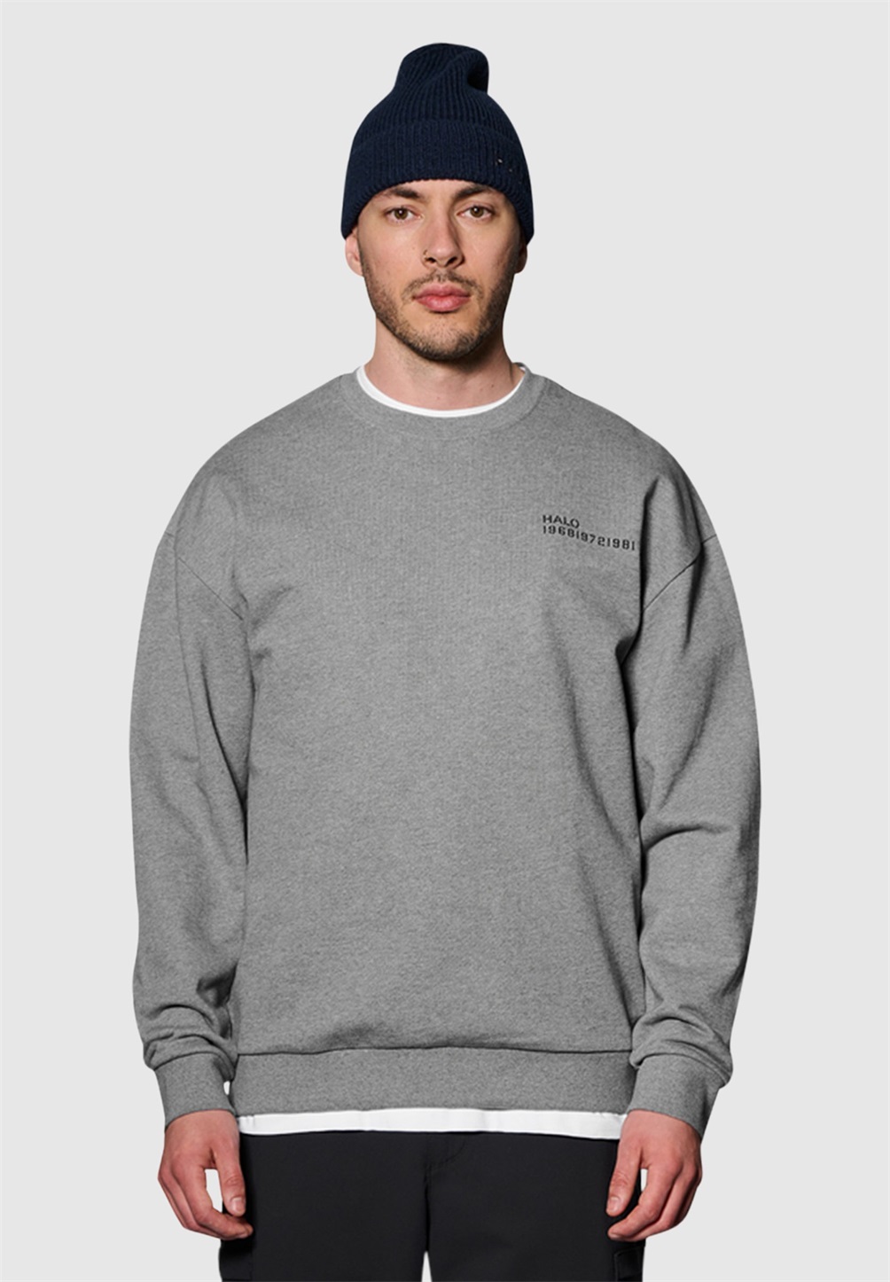 HALO ESSENTIAL CREW - Sweatshirt - grey melange/grau
