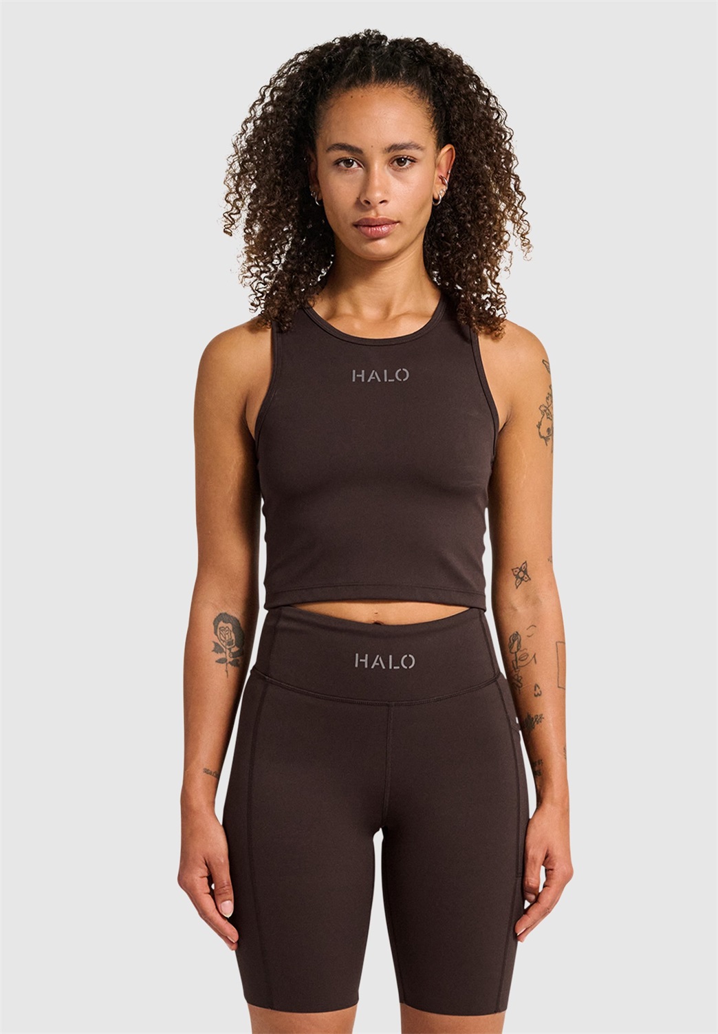 HALO TRAINING - Top - chocolate torte/dunkelbraun