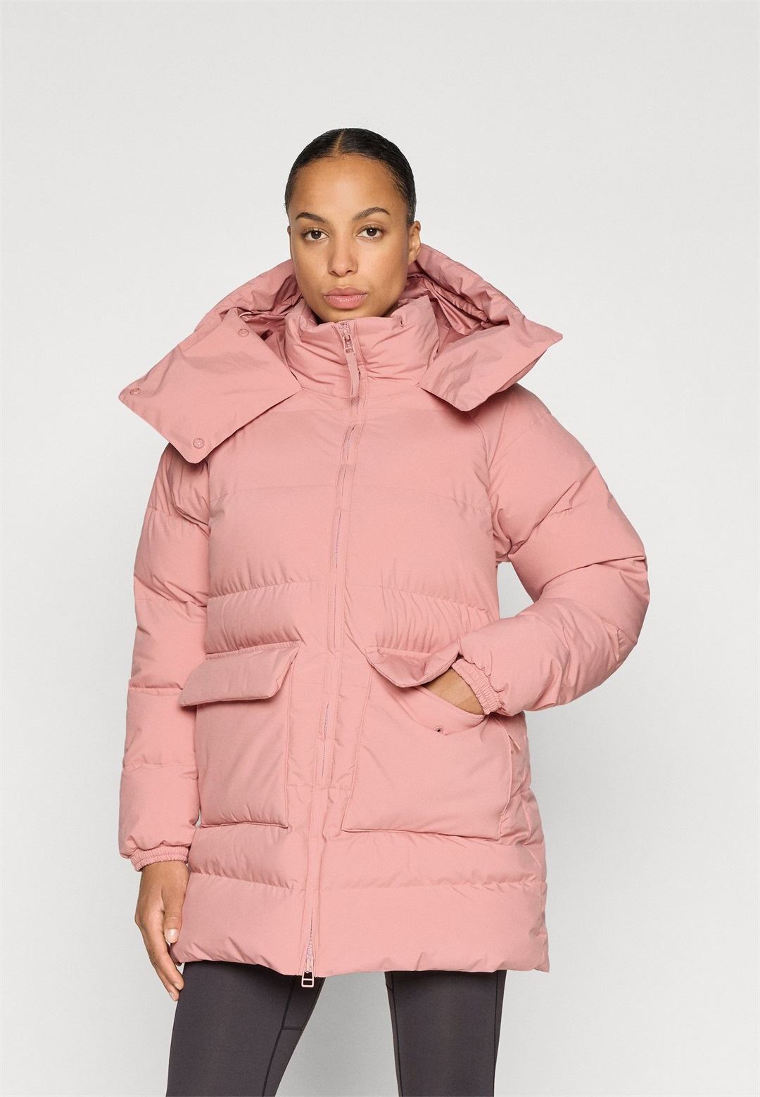 Helly Hansen ELLIE PUFFY PARKA - Wintermantel - ash rose/rosa