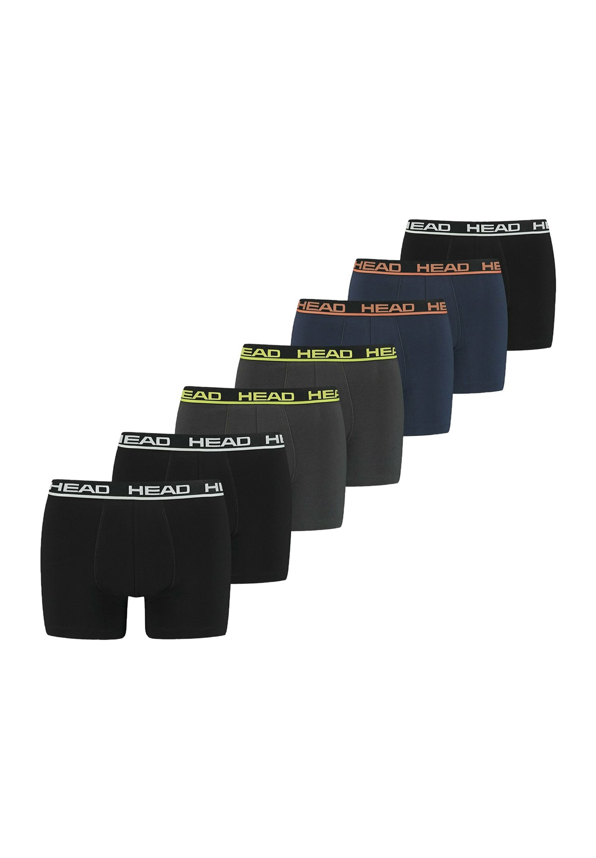 Head 7ER PACK - Boxer Briefs - schwarz blau gelb orange/mehrfarbig