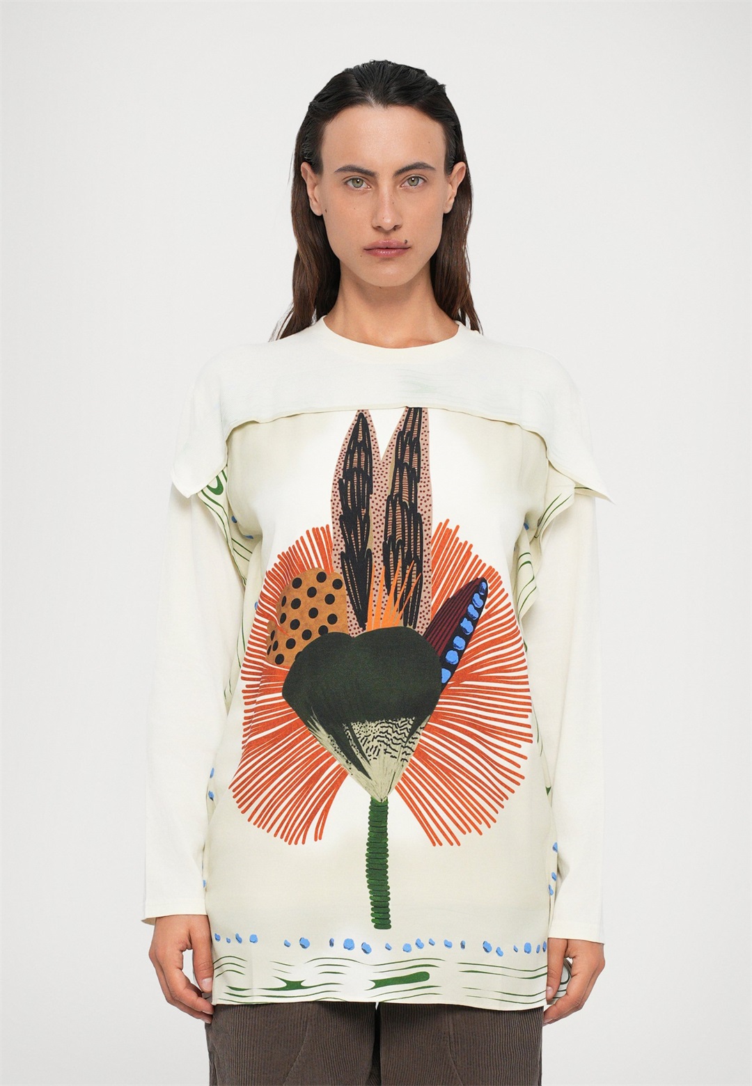 Henrik Vibskov SQUARE - Langarmshirt - white/weiß