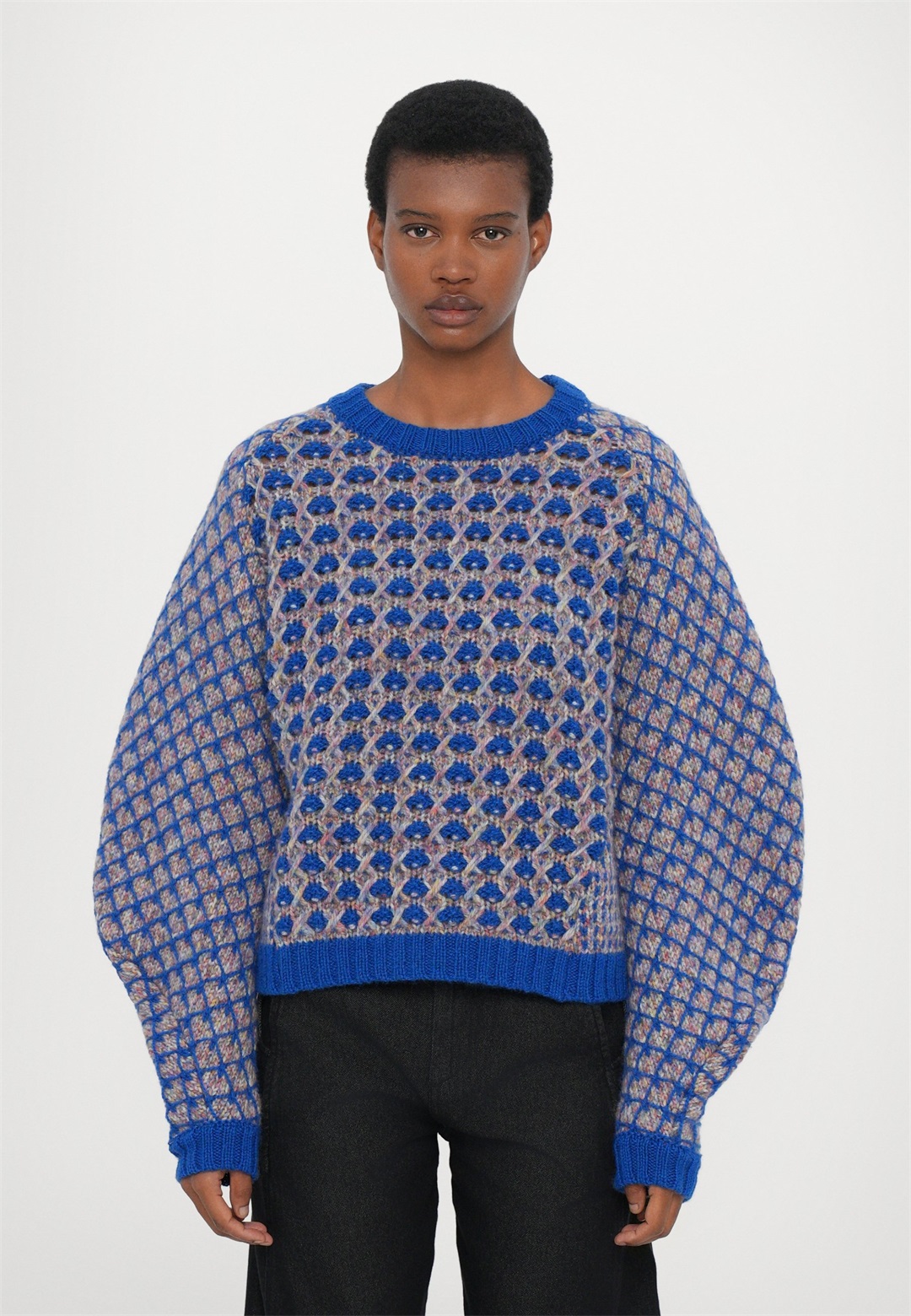 Henrik Vibskov KIMCHI SWEATER - Strickpullover - blue/braun
