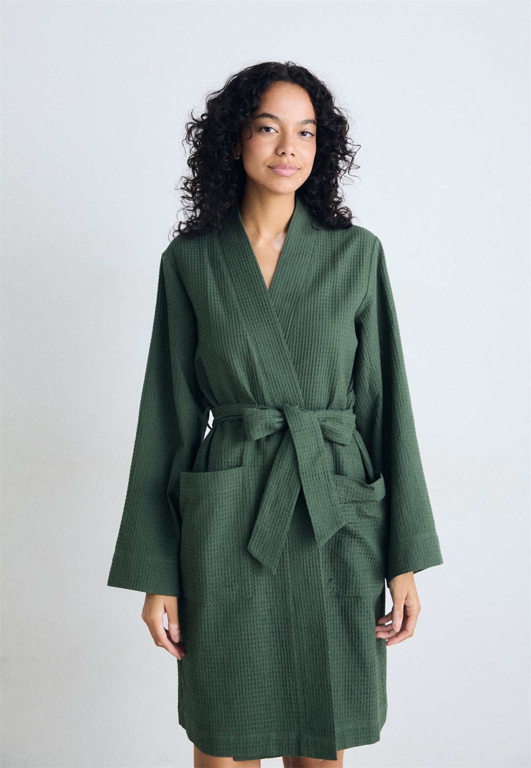 Hunkemöller KIMONO - Bademantel - grey/grau