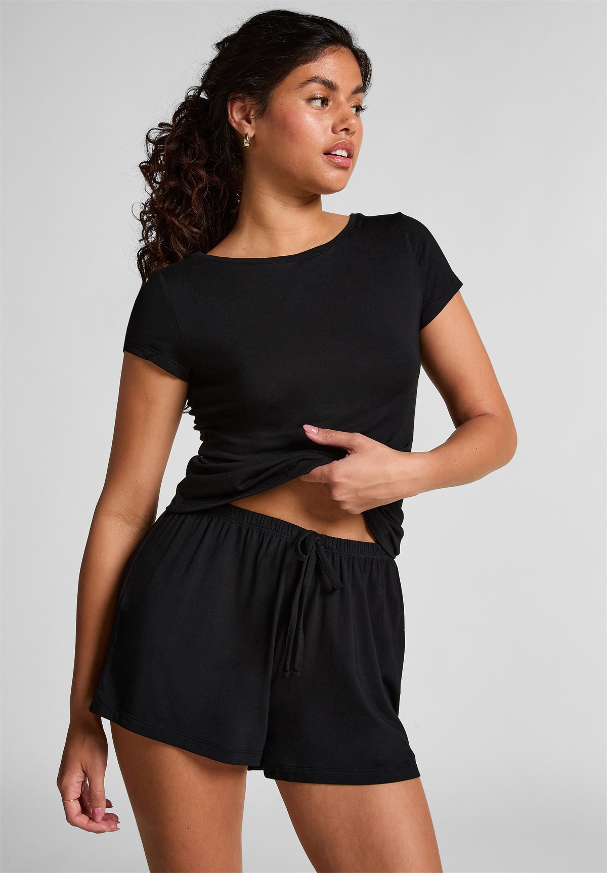 Hunkemöller SET - Nachtwäsche Set - black/schwarz