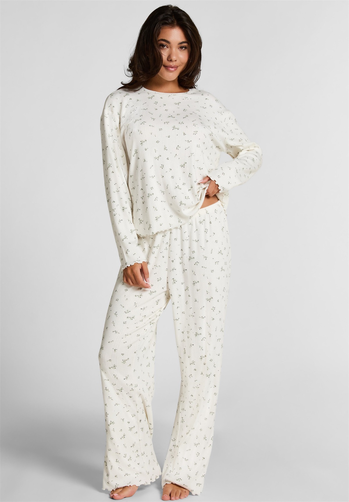 Hunkemöller Nachtwäsche Hose - white/weiß