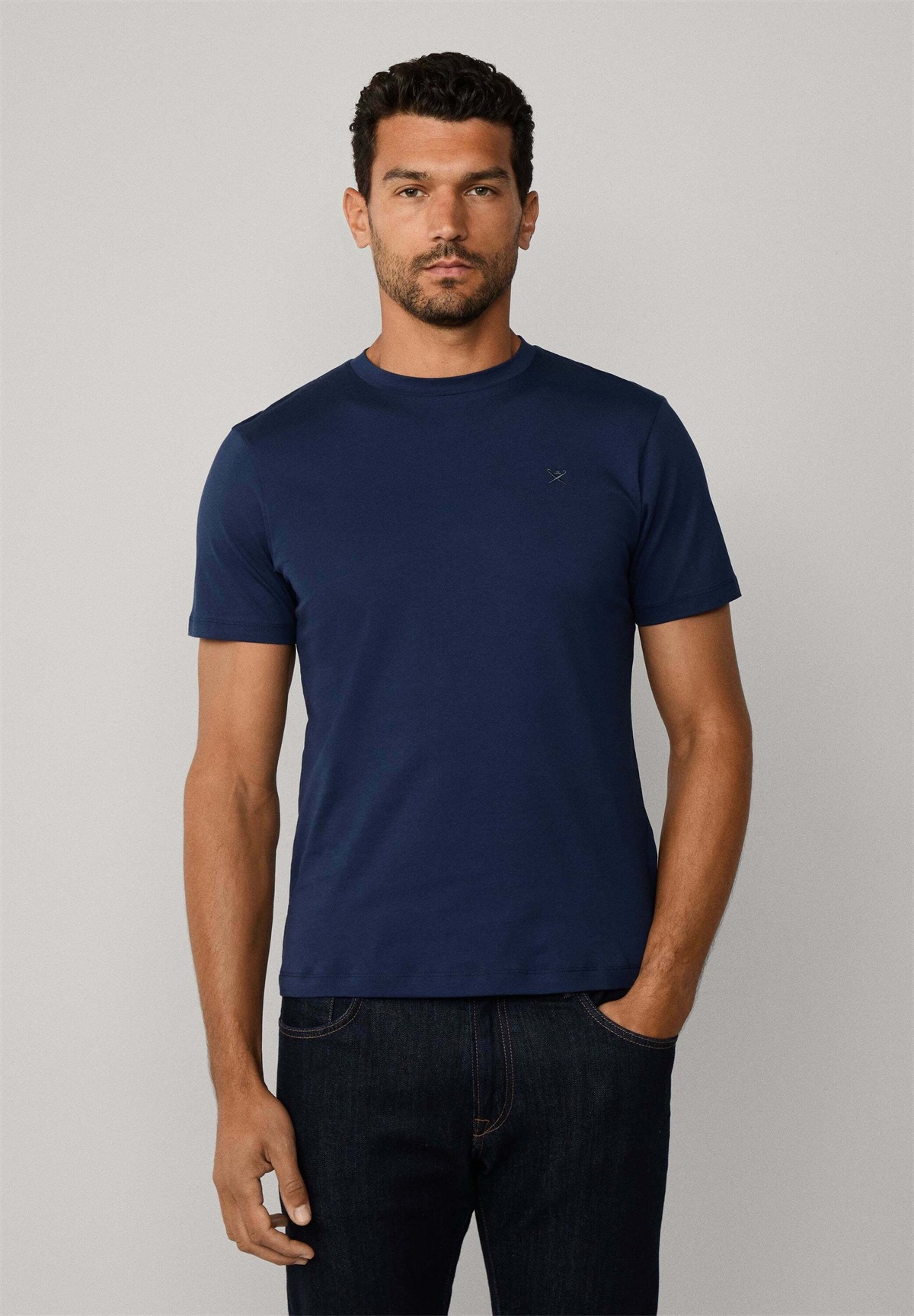 Hackett London T-Shirt basic - ink blue/dunkelblau