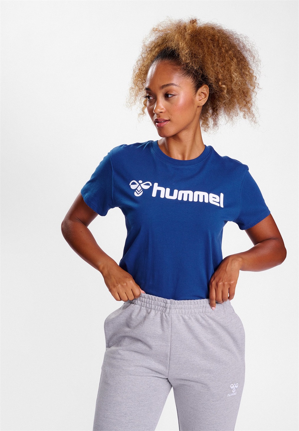 Hummel GO 2 0 LOGO S/S - T-Shirt print - true blue/royal