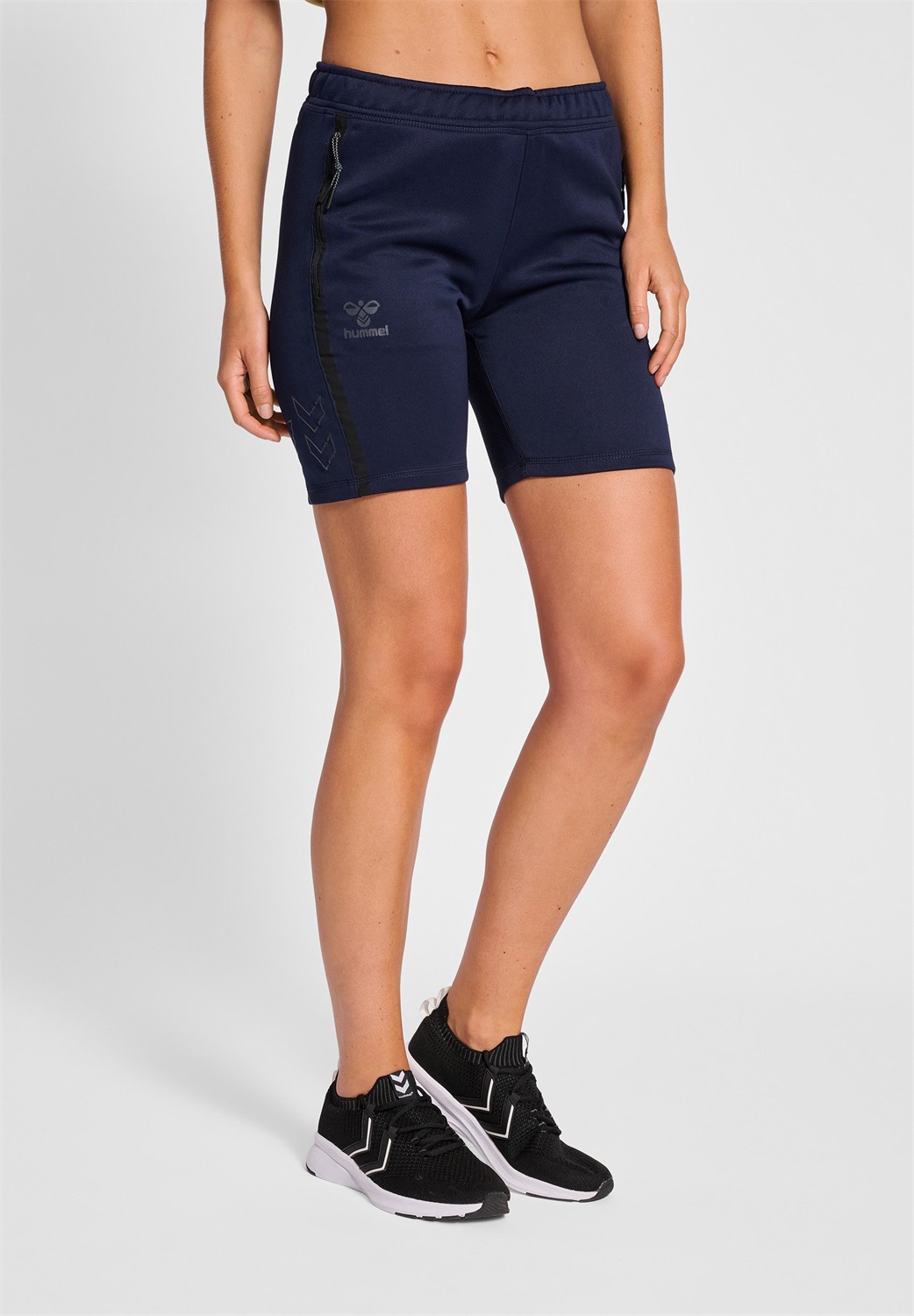 Hummel CIMA - Kurze Sporthose - marine/stone-blue denim