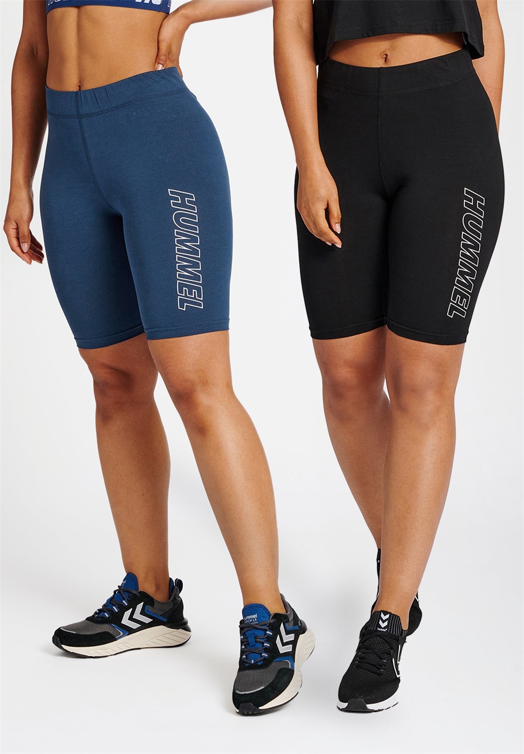 Hummel HMLTE MAJA 2 PACK MW C - Tights - black insigina blue/schwarz