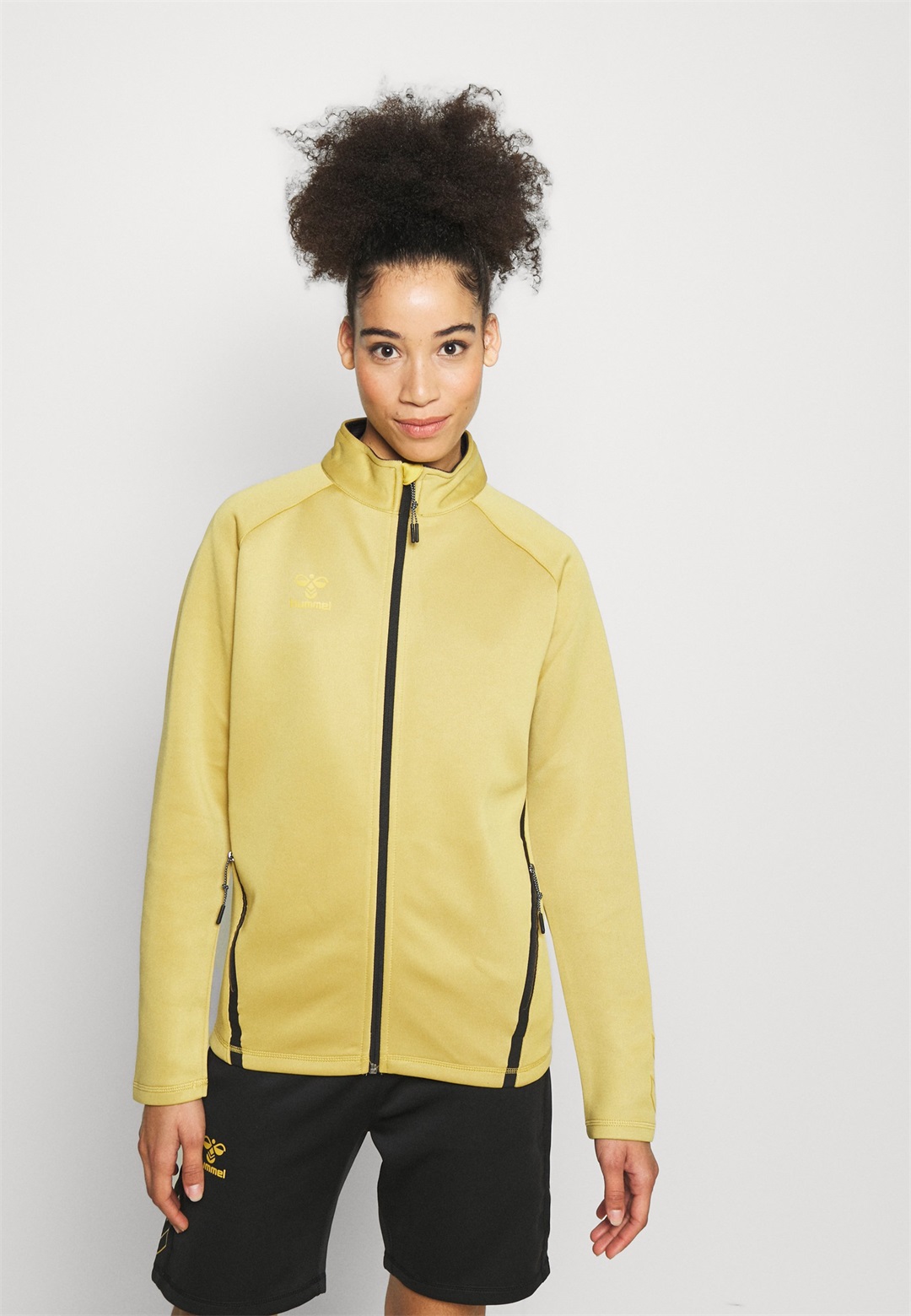 Hummel CIMA XK ZIP JACKET WOMAN - Trainingsjacke - antique gold/goldfarben