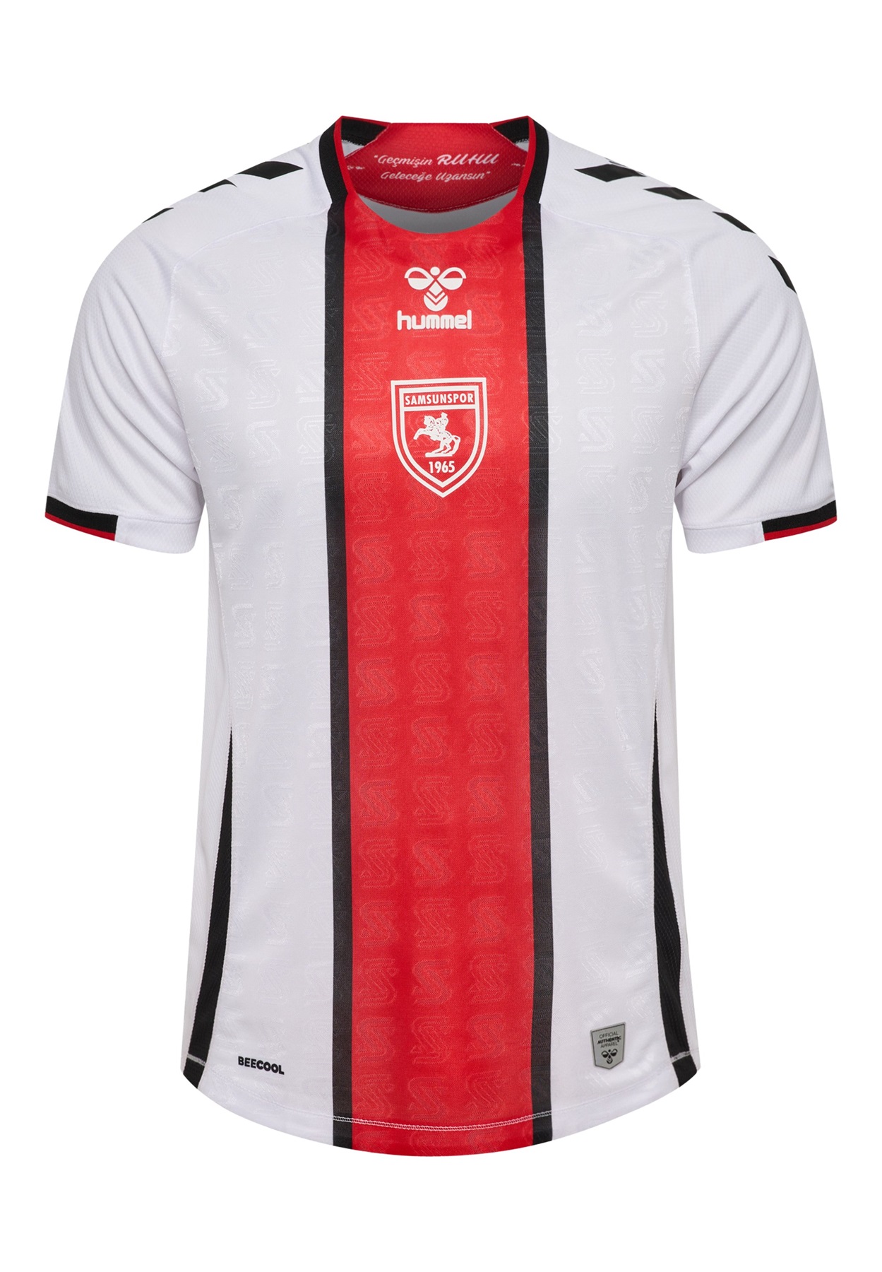 Hummel T-Shirt print - white true red/offwhite