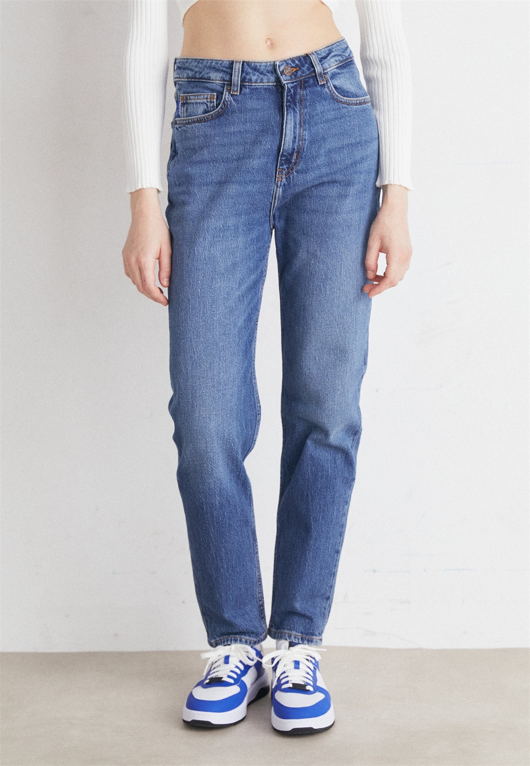 HUGO NOE - Jeans Straight Leg - medium blue/blau