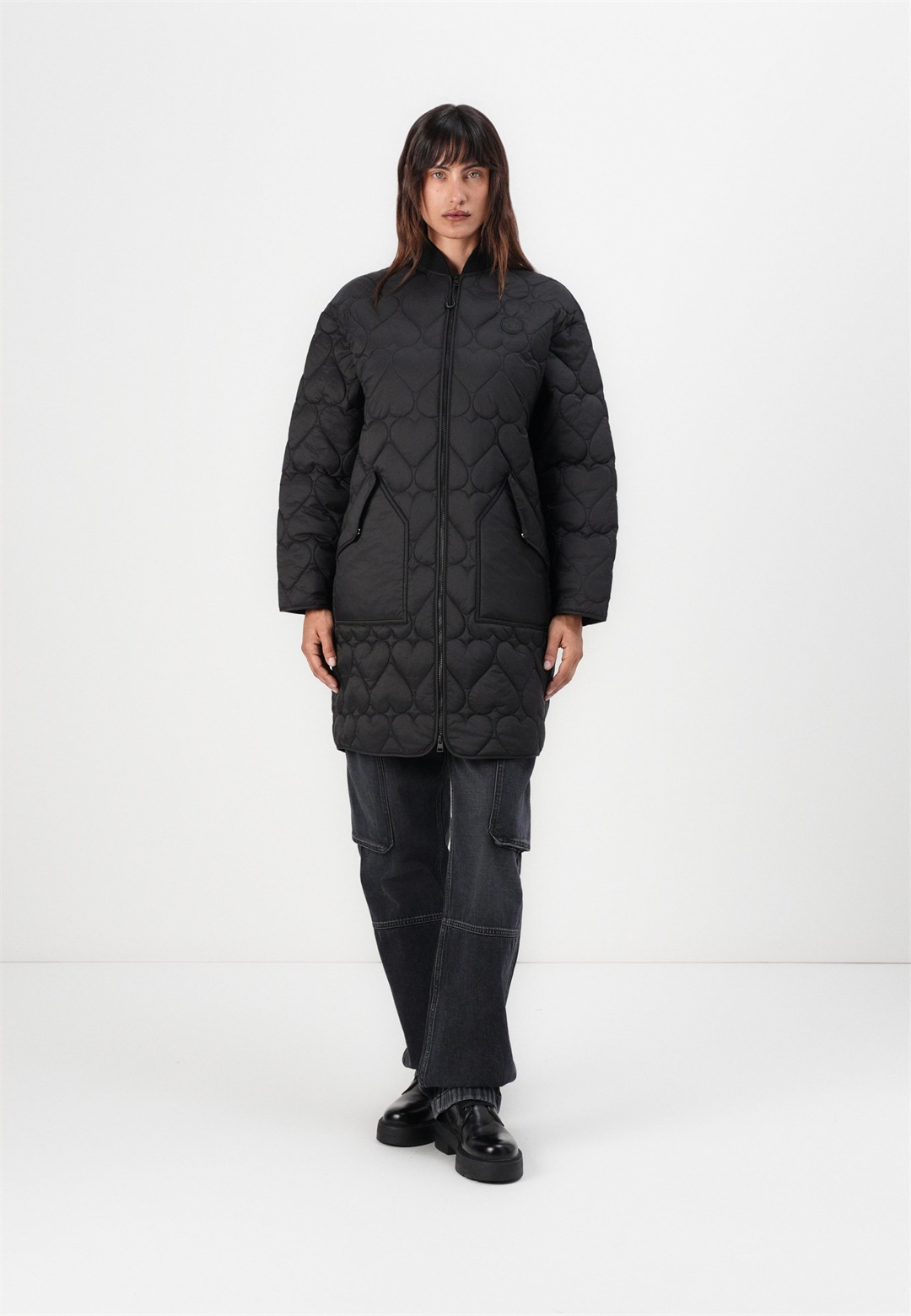 HUGO FIRANJA - Wintermantel - black/schwarz