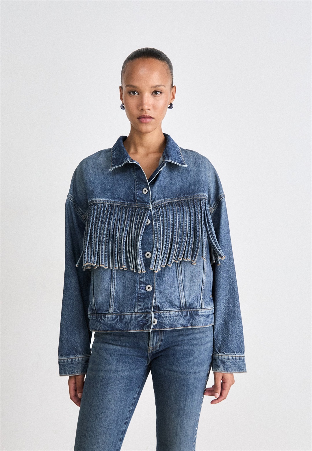 HUGO LOU - Jeansjacke - dark blue/blau