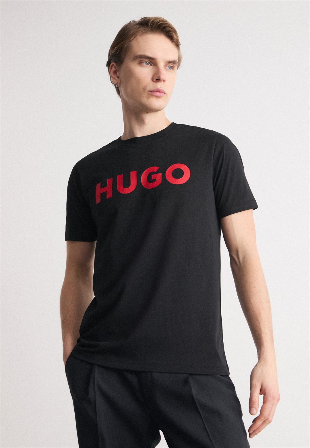 HUGO DULIVIO - T-Shirt print - black/schwarz