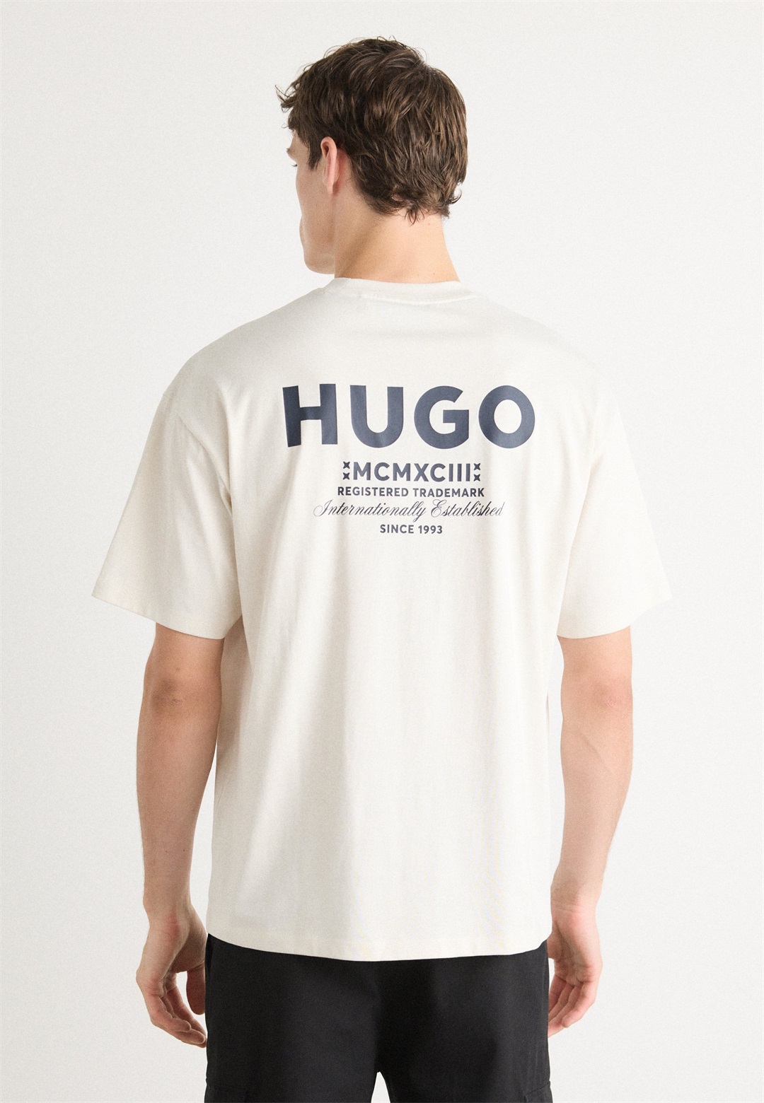 HUGO NALONO - T-Shirt print - open white/offwhite