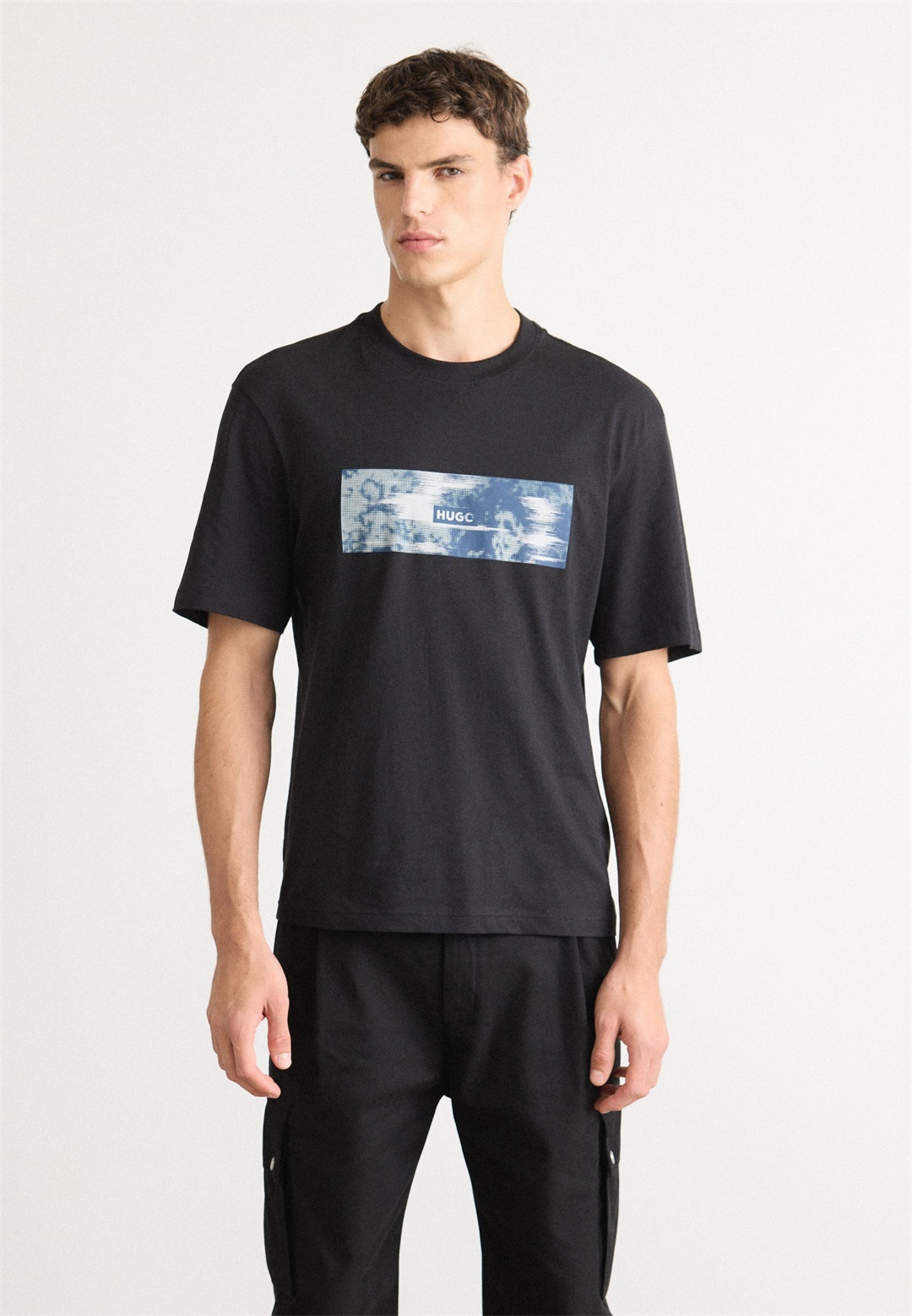 HUGO NAPOLUX - T-Shirt print - black/schwarz