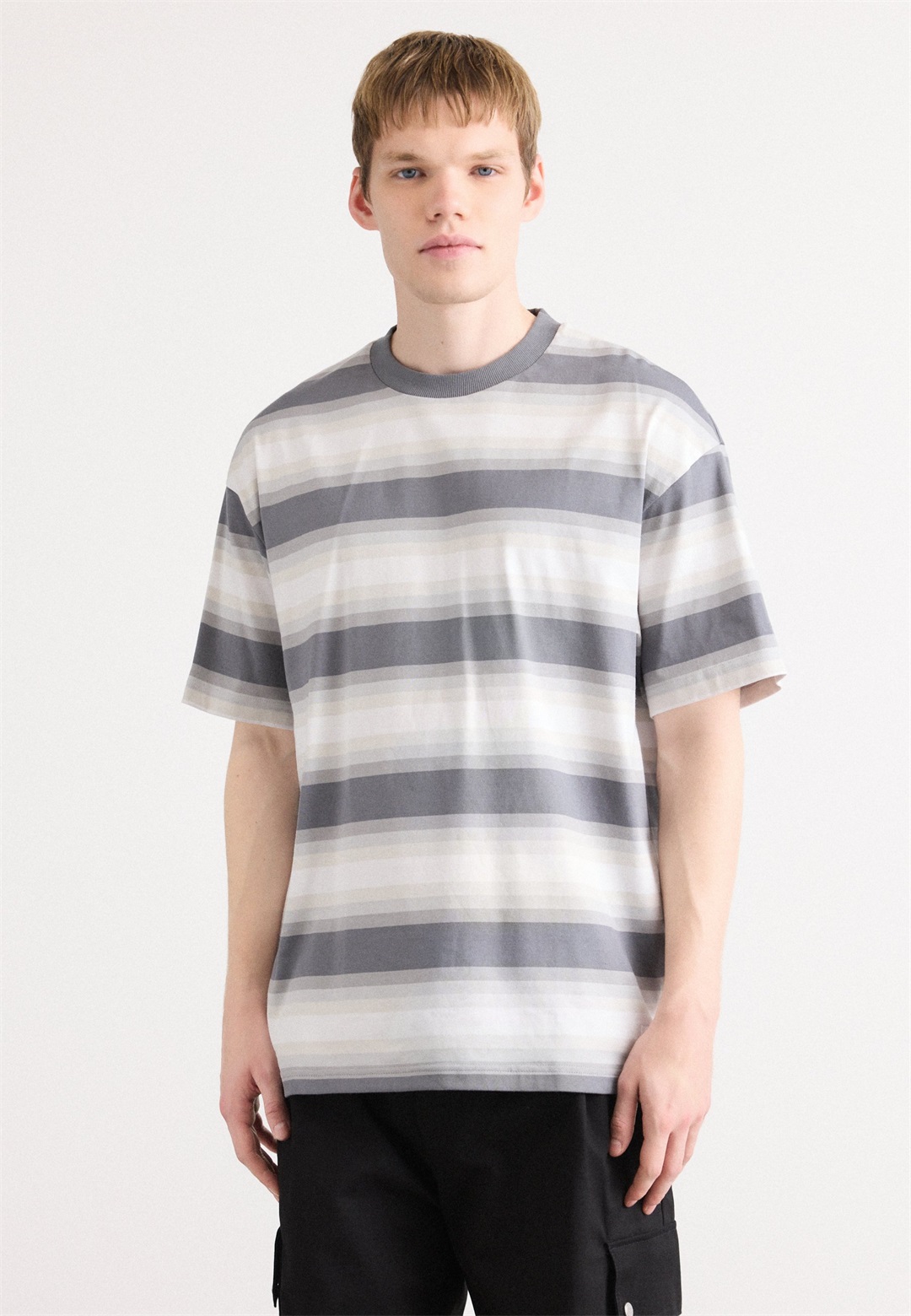 HUGO NISOTE - T-Shirt print - medium grey/grau