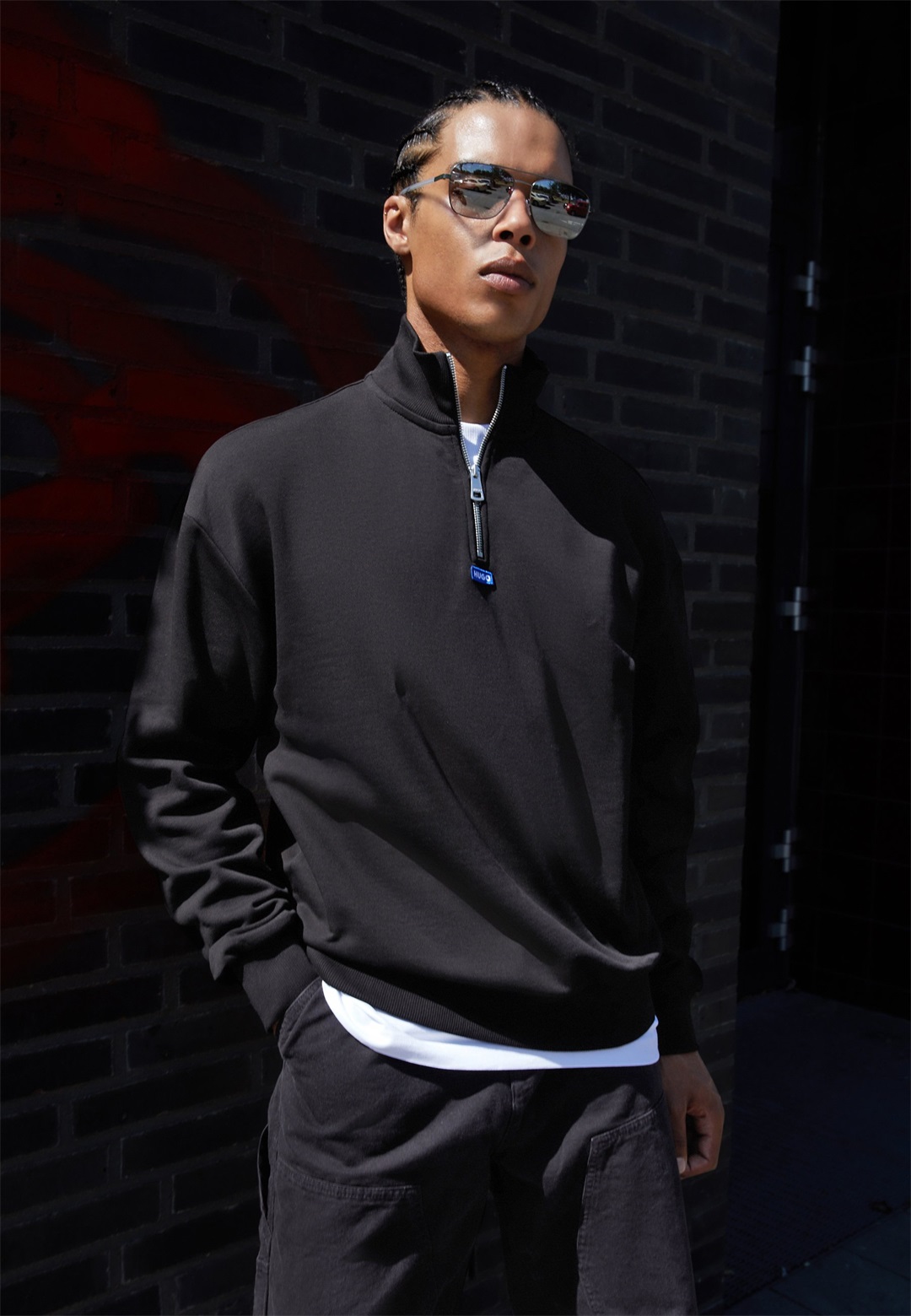 HUGO NEELER - Sweatshirt - black/schwarz