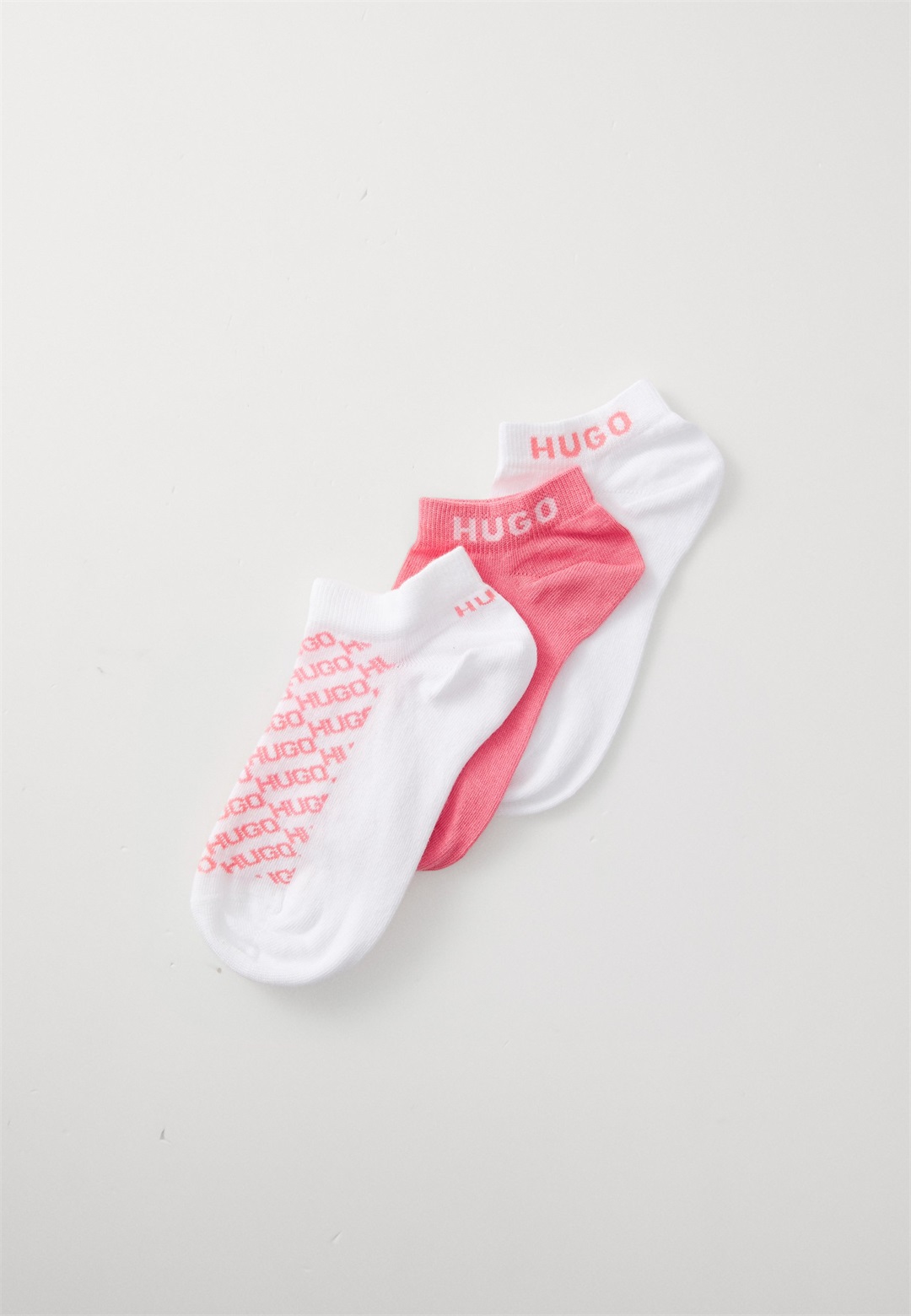 HUGO SLANTMONO 3 PACK - Socken - light/pastel red/hellrot