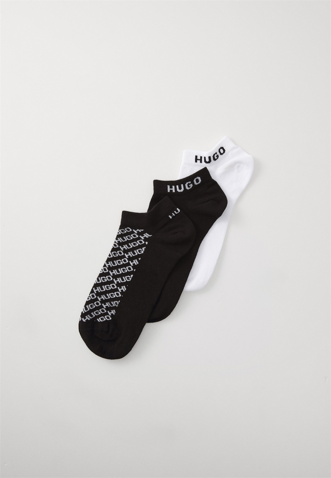 HUGO SLANTMONO 3 PACK - Socken - black/schwarz