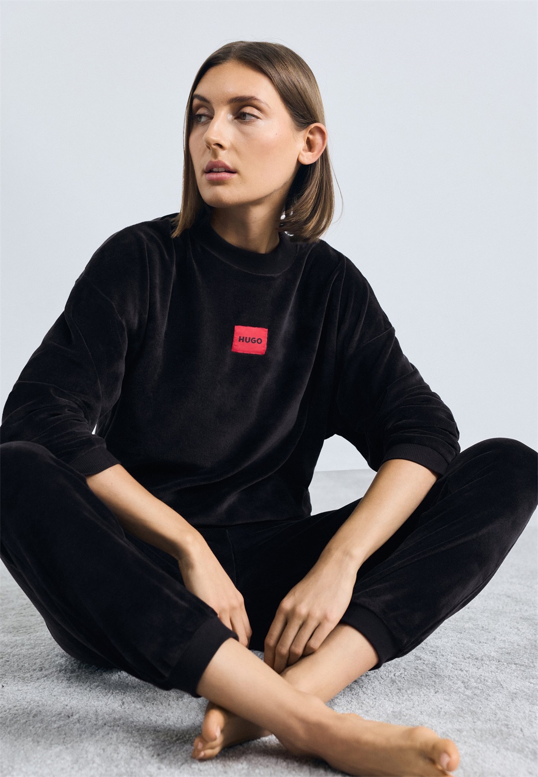 HUGO Nachtwäsche Shirt - black/schwarz