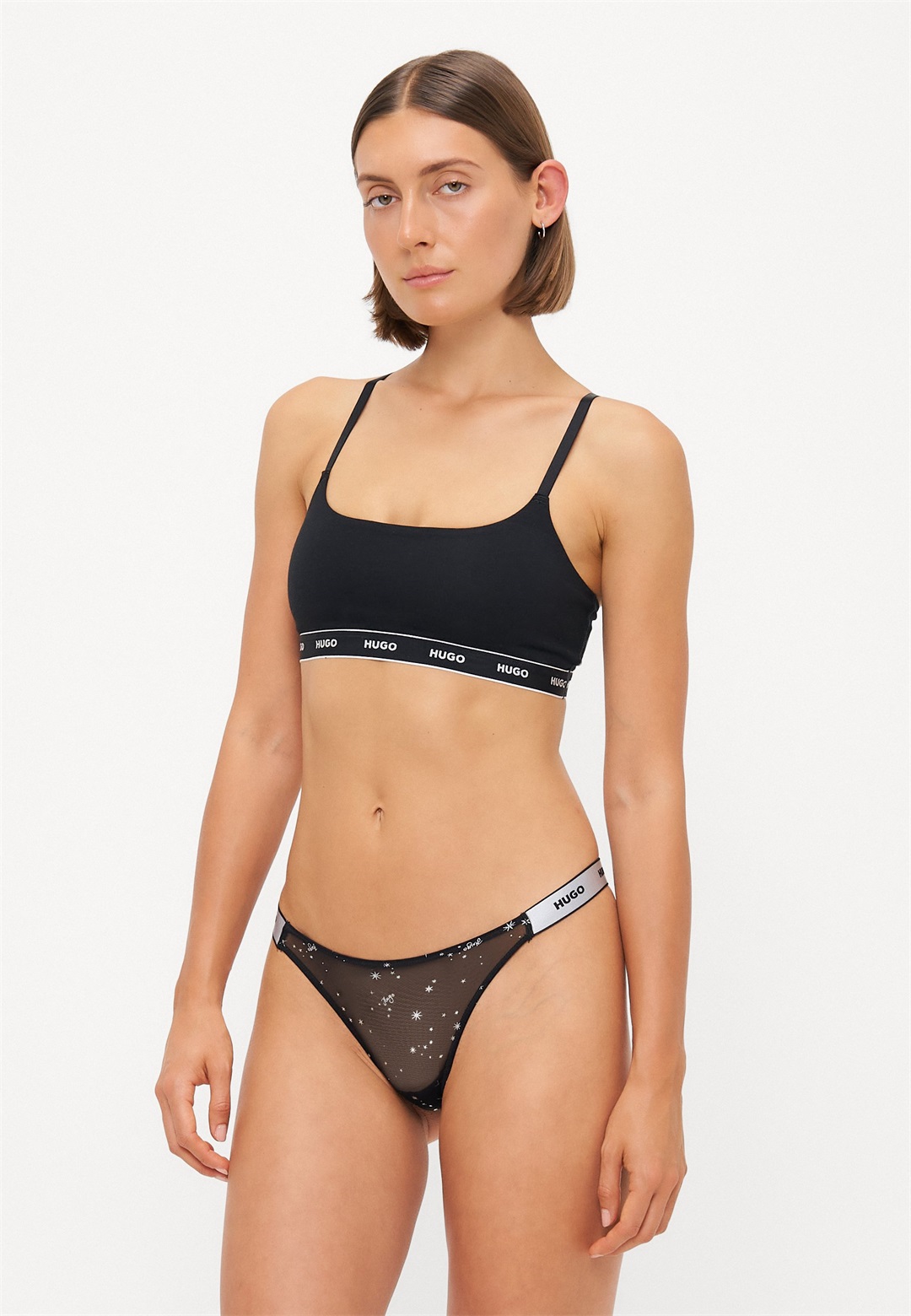 HUGO STARS 3 PACK - String - black/schwarz