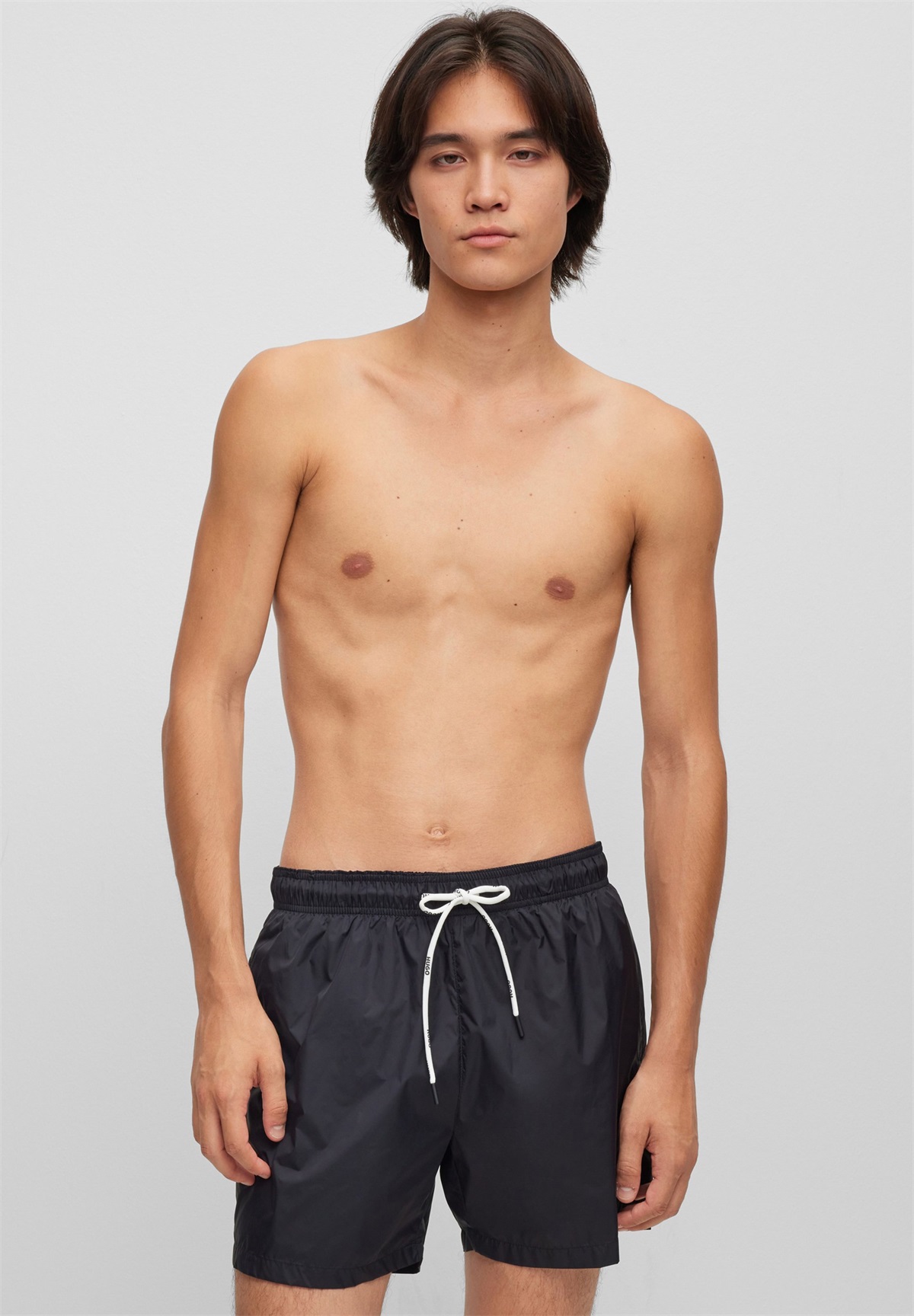HUGO HAITI - Badeshorts - black/schwarz