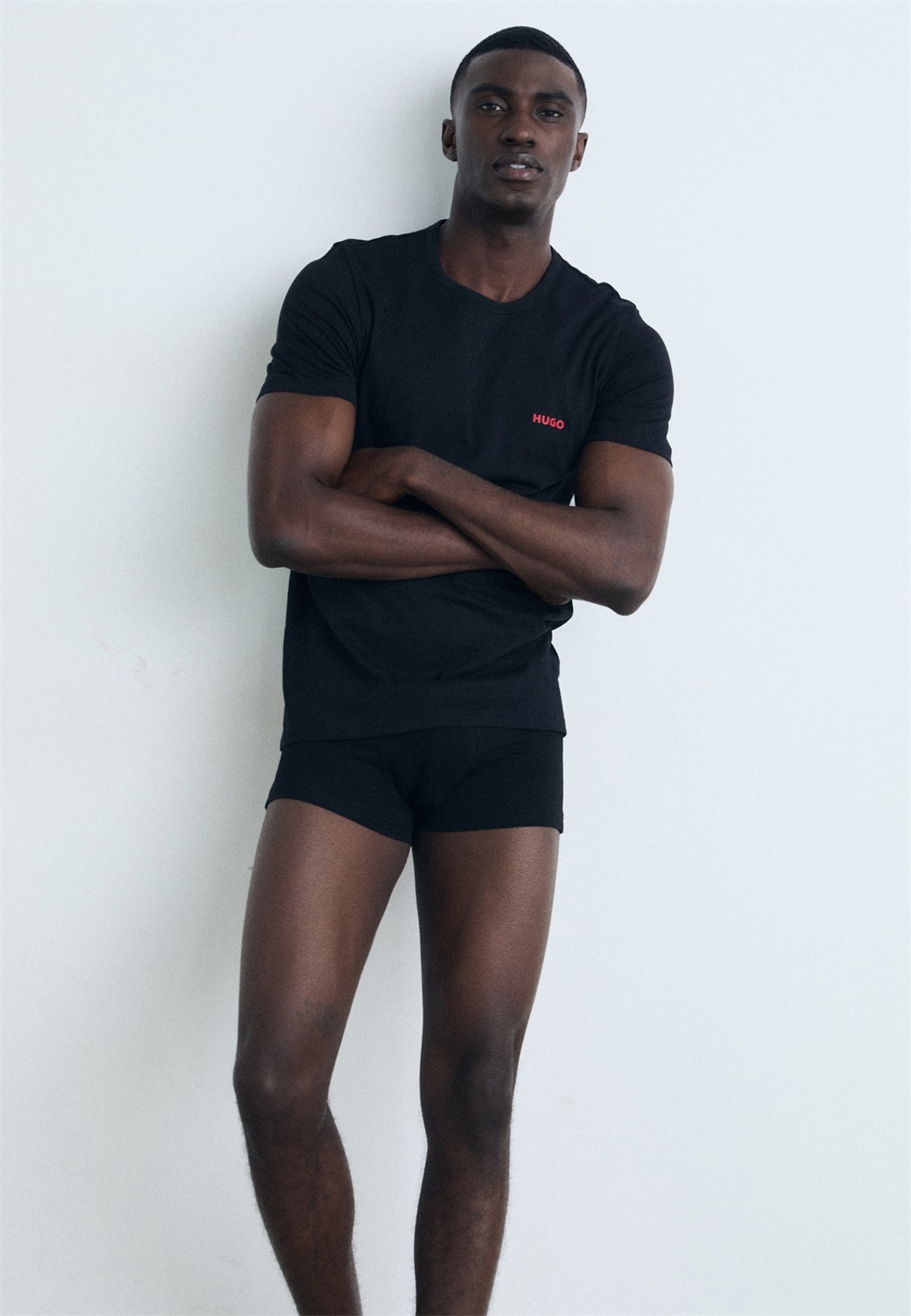 HUGO TRIPLET 3 PACK - Nachtwäsche Shirt - black/brown/beige/schwarz