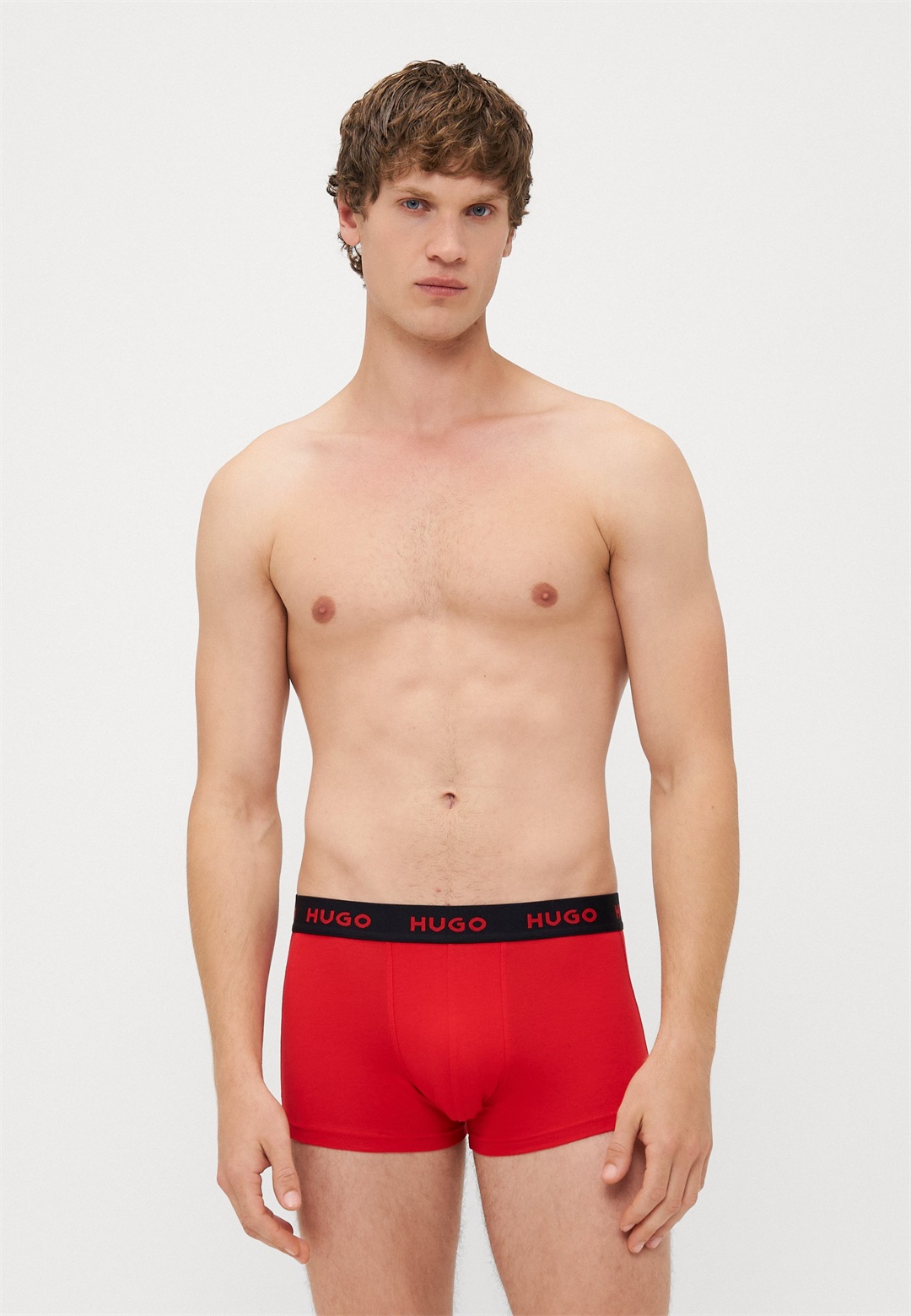 HUGO TRUNK 3 PACK - Boxer Briefs - grey/red/black/schwarz