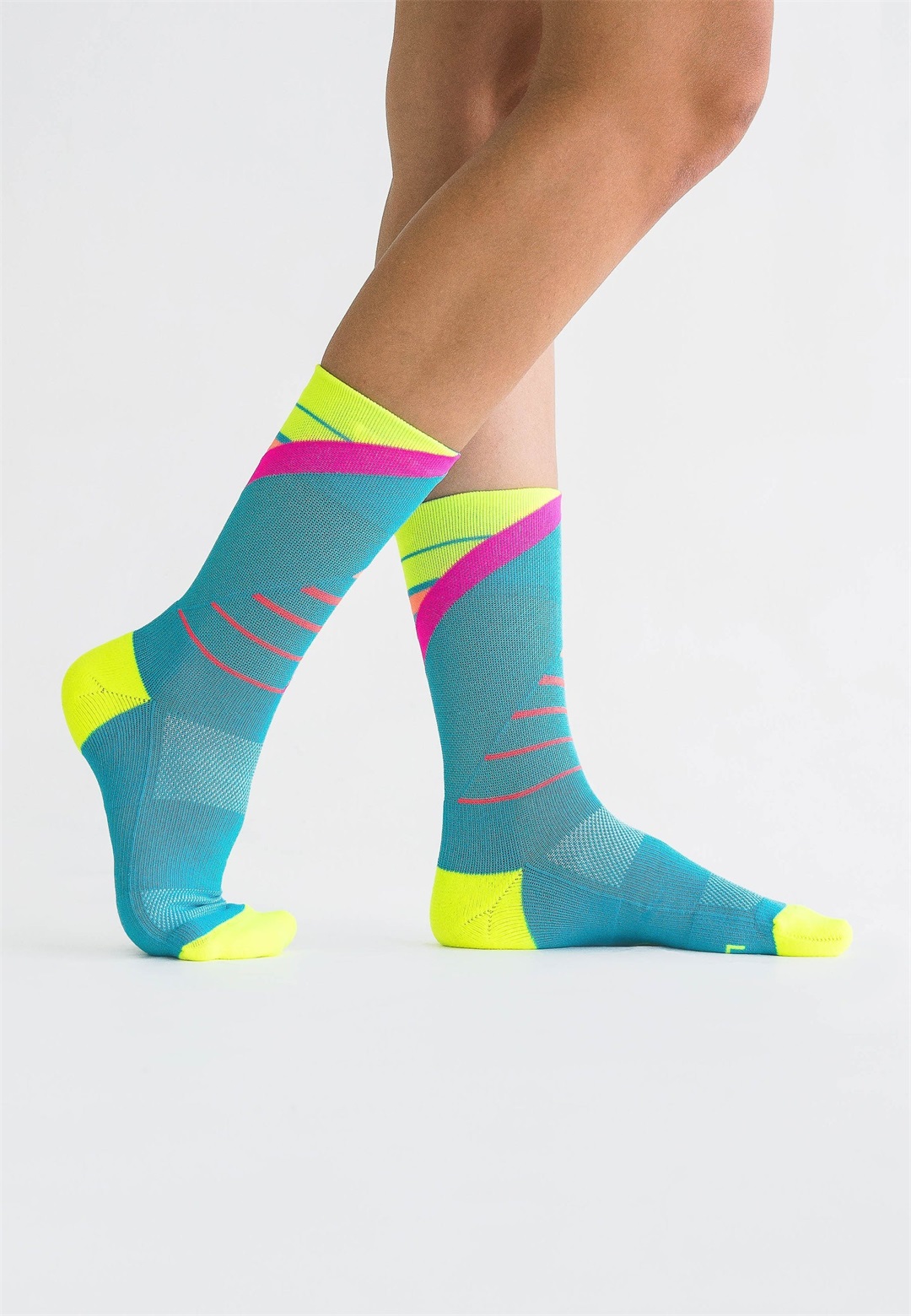 INCYLENCE RUNNING LADDERS - Sportsocken - blue pink/hellblau