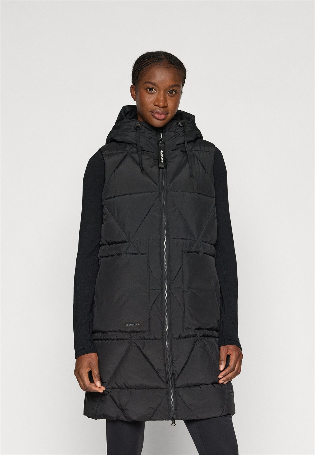 Icepeak AGRIA - Weste - basic black/schwarz Icepeak AGRIA - Weste - basic black/schwarz